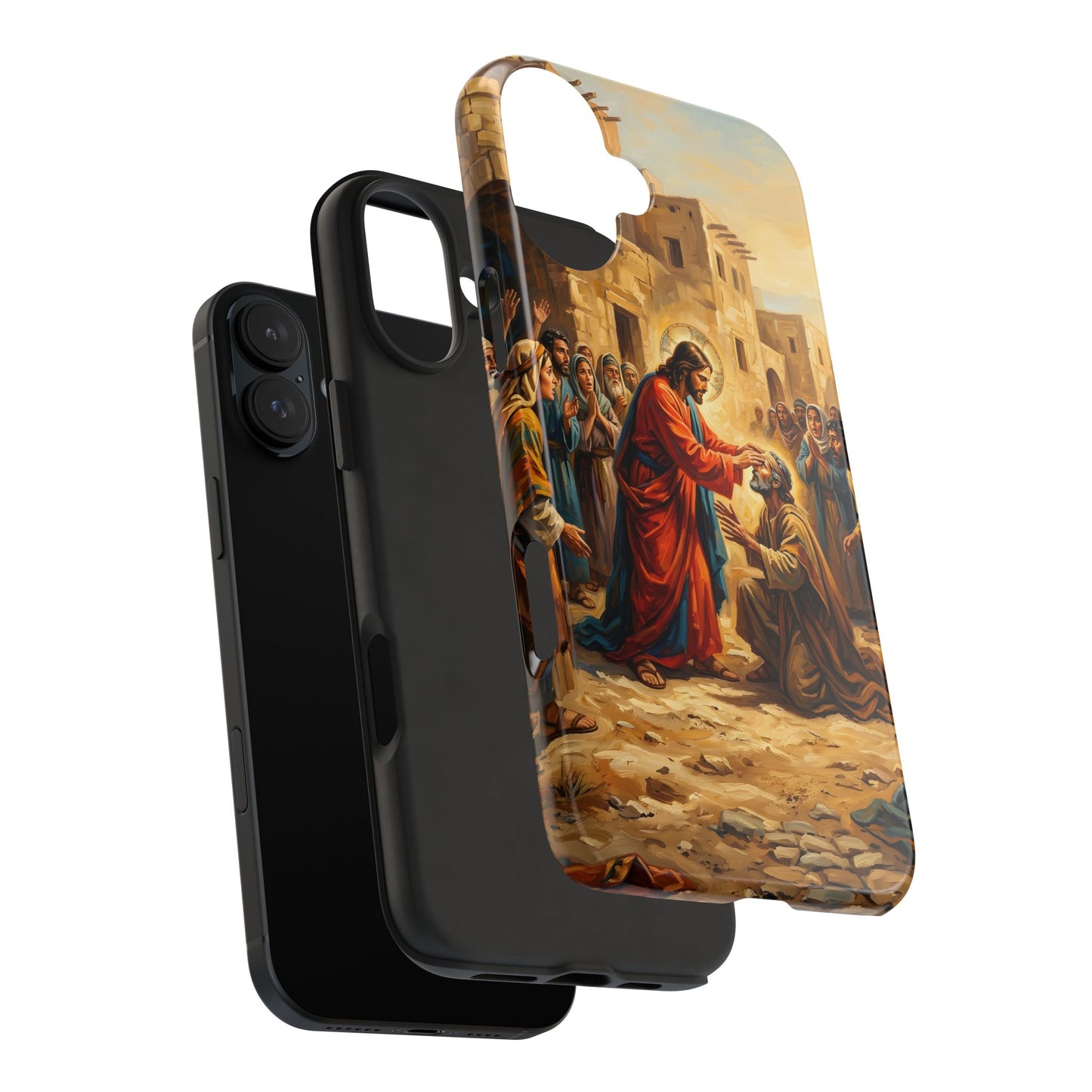 “He Opened My Eyes - Jesus Heals the Blind Man” - Phone Case