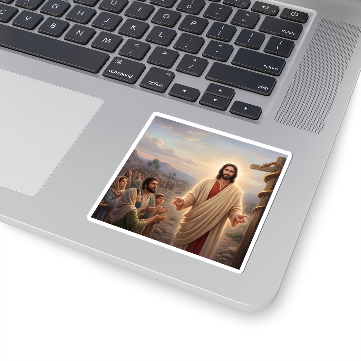 “Look and Live - The Bronze Serpent Heals” - Sticker