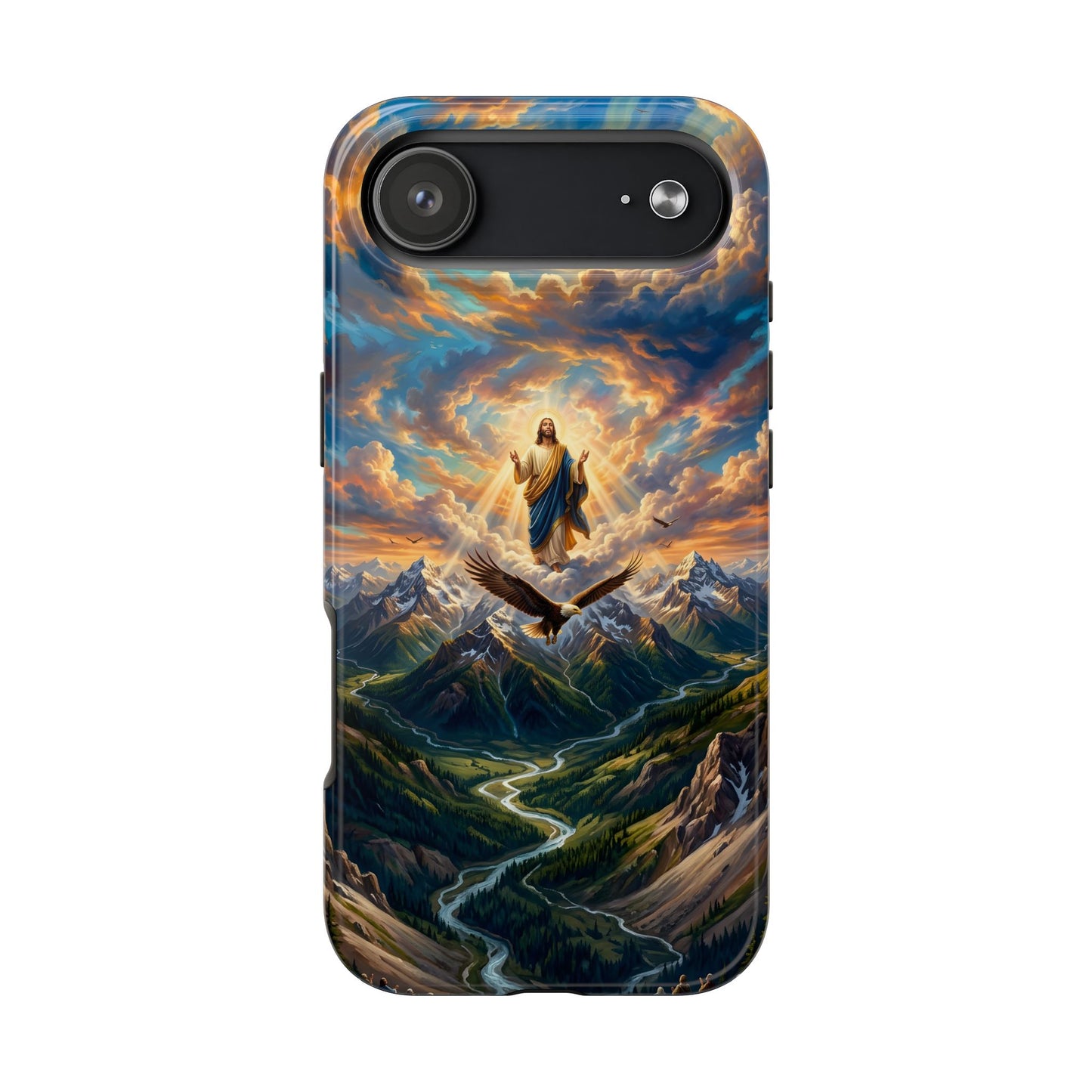 “Soaring Like Eagles - Hope in the Lord Over Mountains” - Phone Case