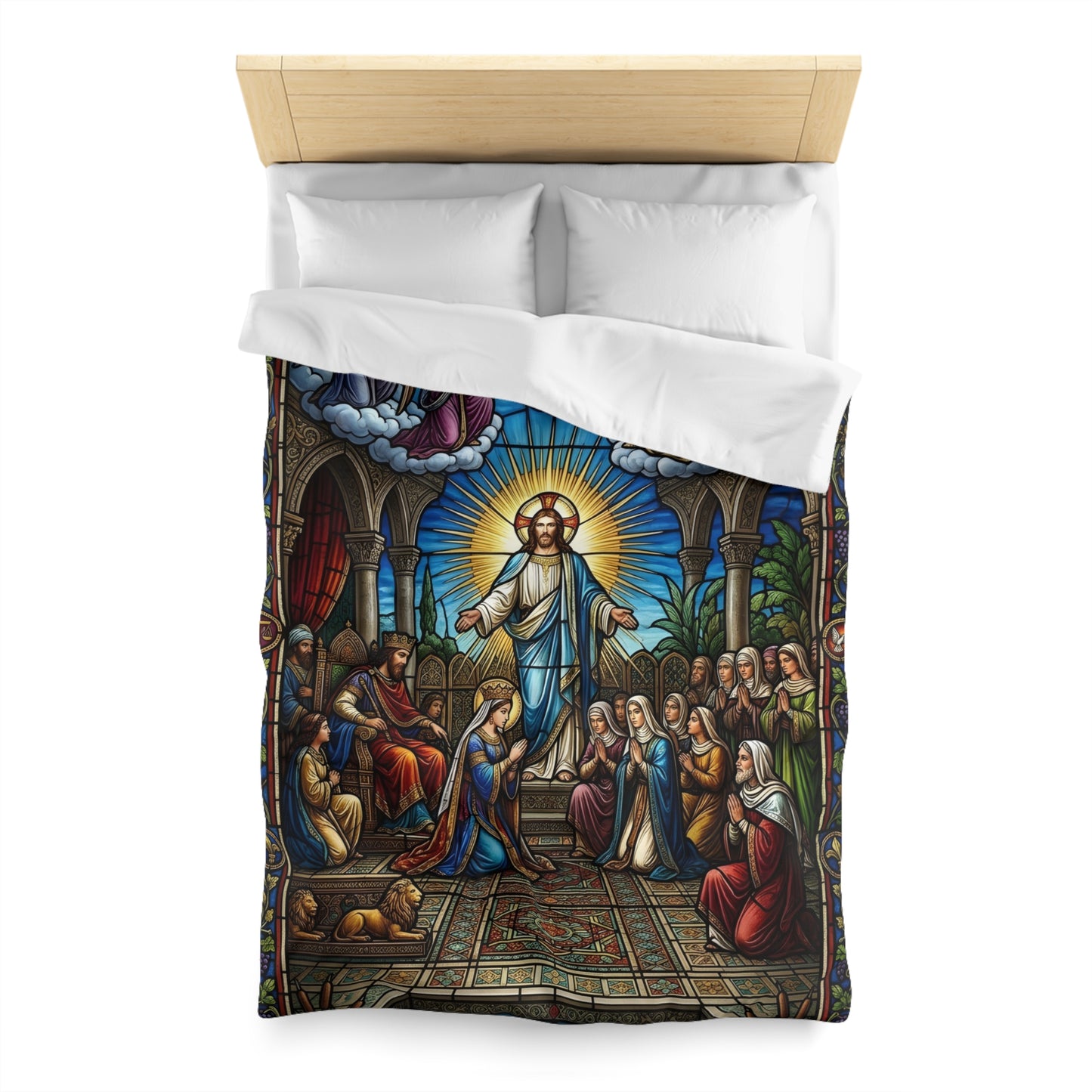 “For Such a Time As This - Esther Before King Ahasuerus” - Duvet Cover
