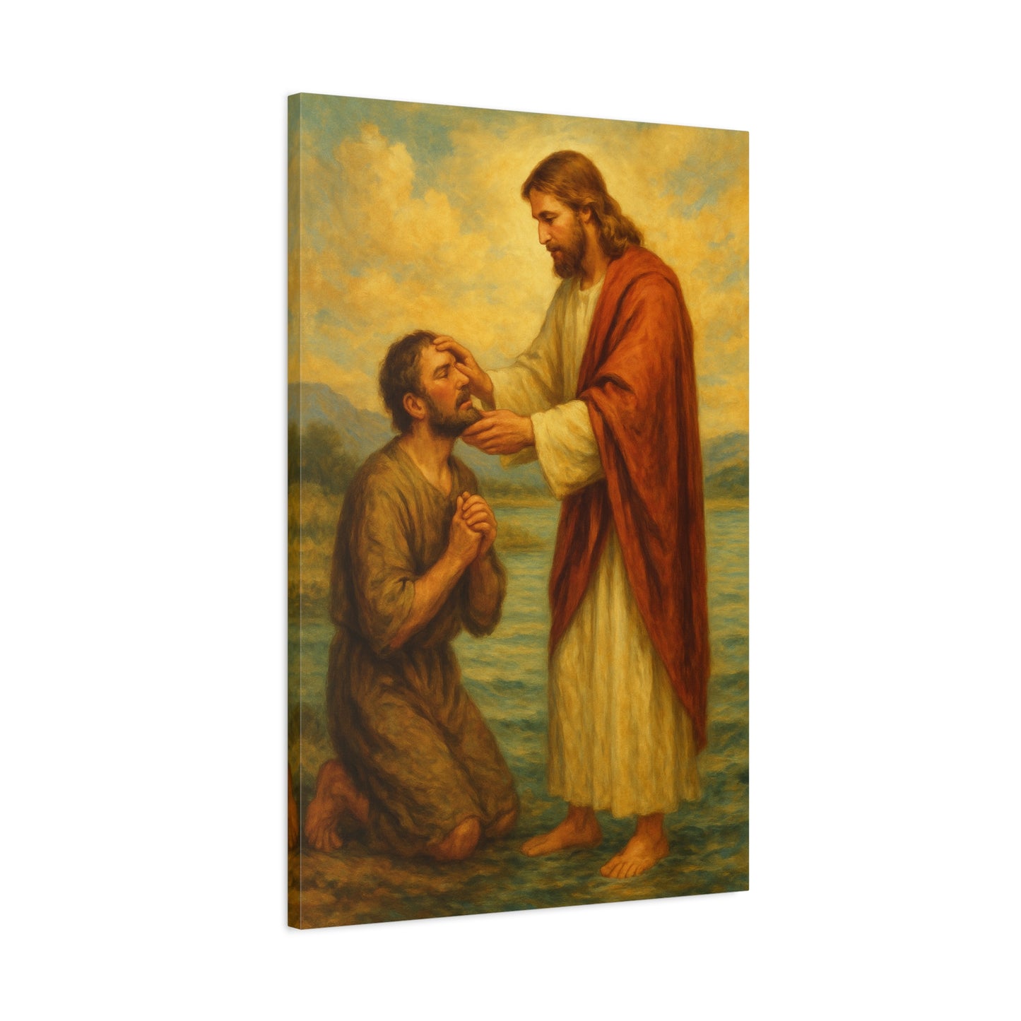 “Eyes Opened – Jesus Heals the Blind Man” - Canvas Art