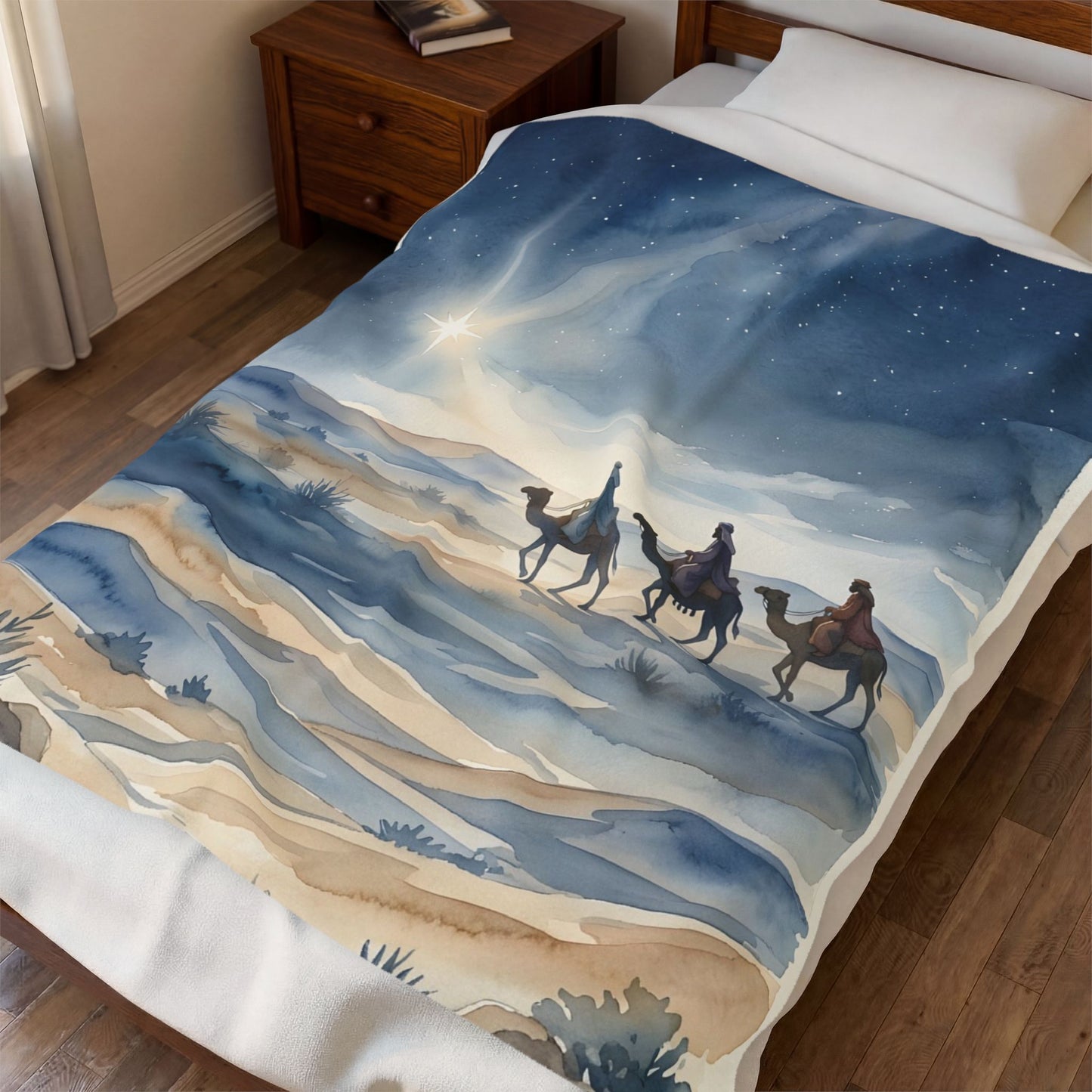 “Star of Wonder - Journey of the Magi” - Plush Blanket
