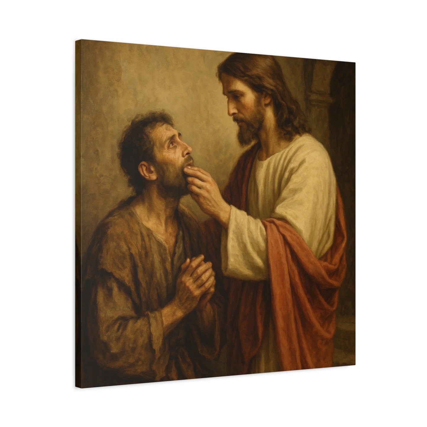 “He Spoke Plainly – Jesus Loosens the Tongue of the Mute” - Canvas Art