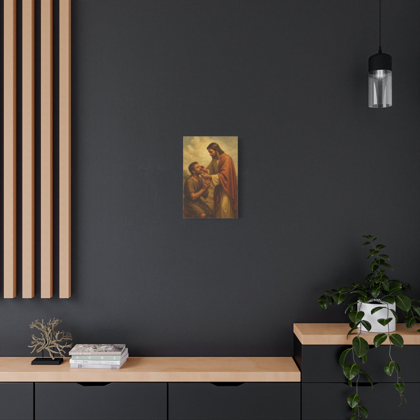 “Ephphatha – Jesus Heals a Deaf and Mute Man” - Canvas Art