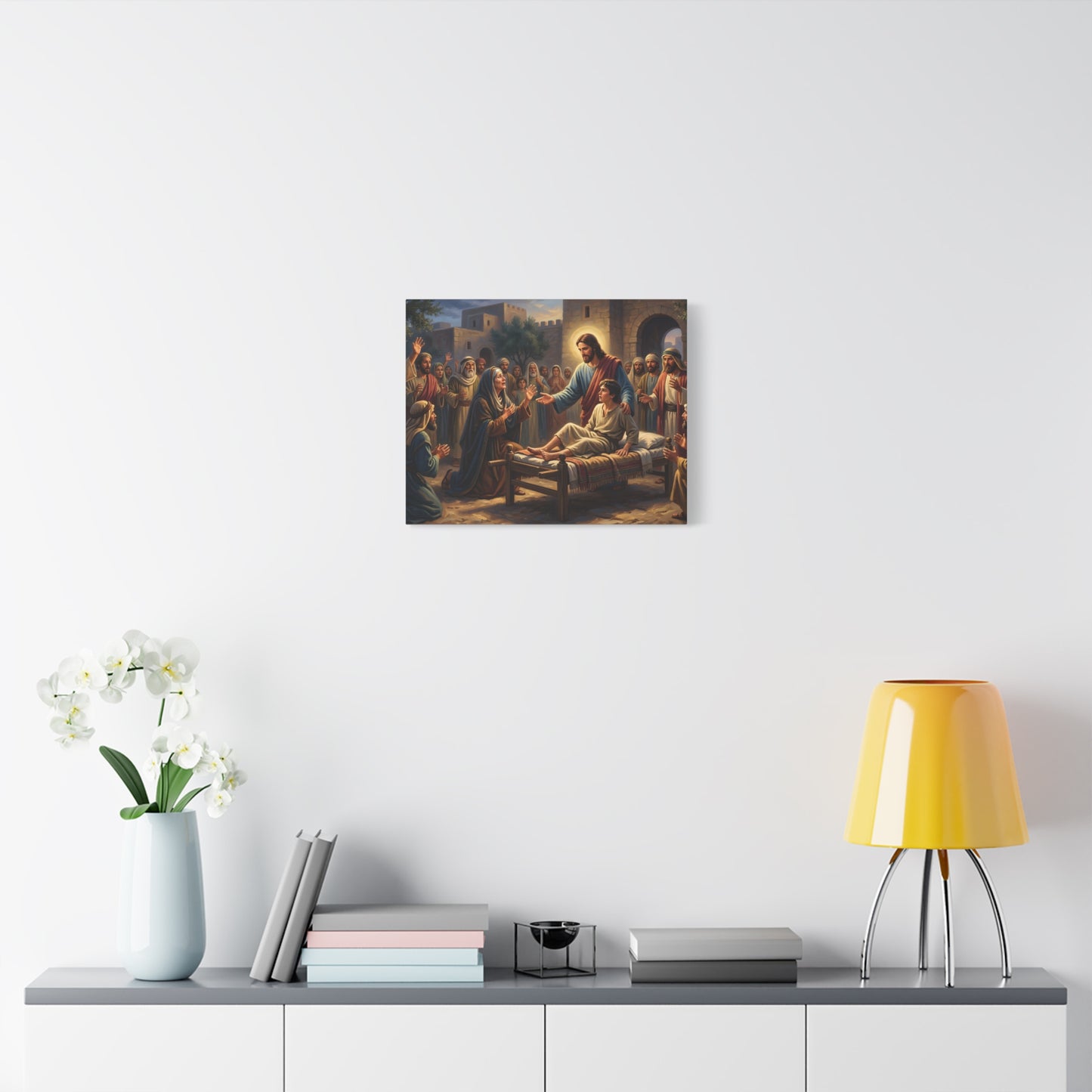 “Arise, Young Man - Resurrection at Nain” - Canvas Art