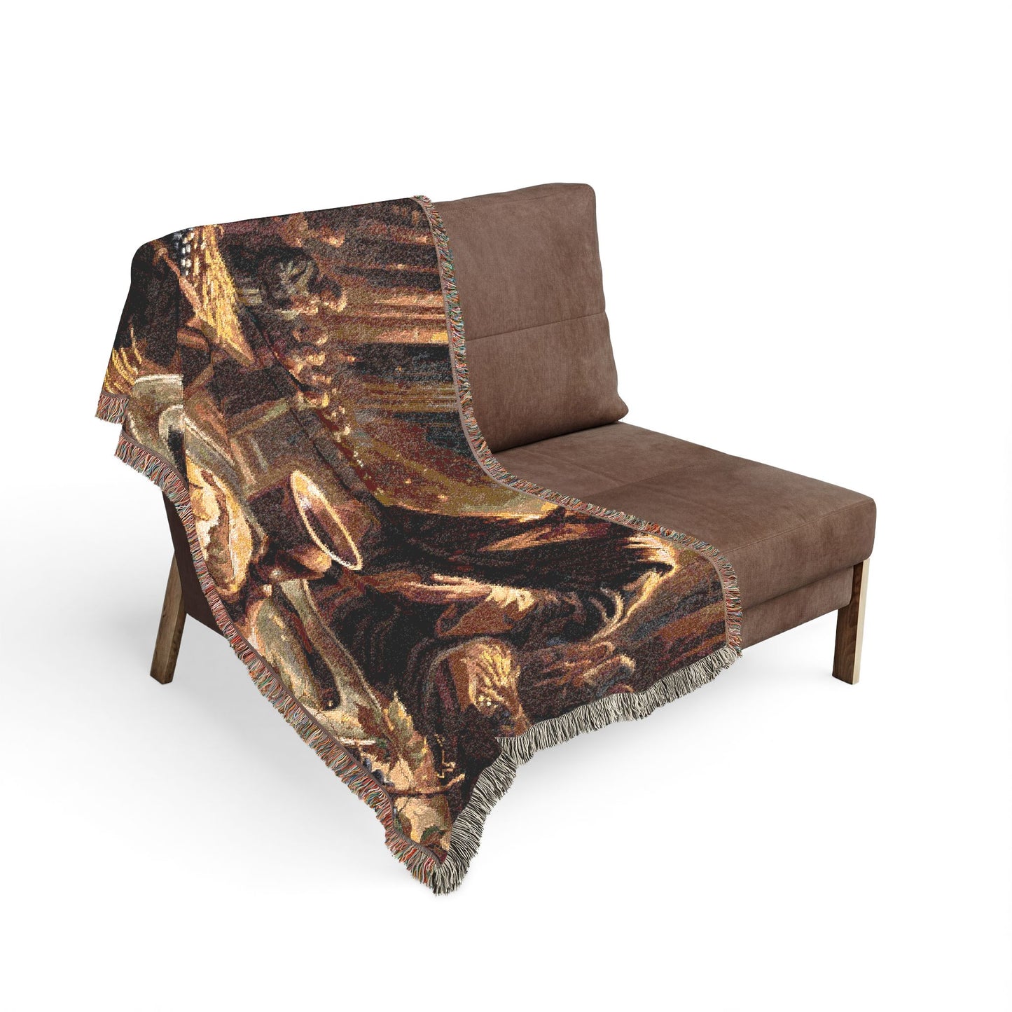 “The Harvest of Faith - Communion Still Life” - Woven Blanket