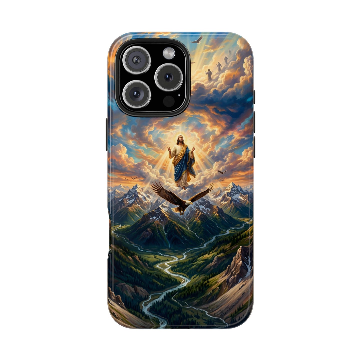 “Soaring Like Eagles - Hope in the Lord Over Mountains” - Phone Case