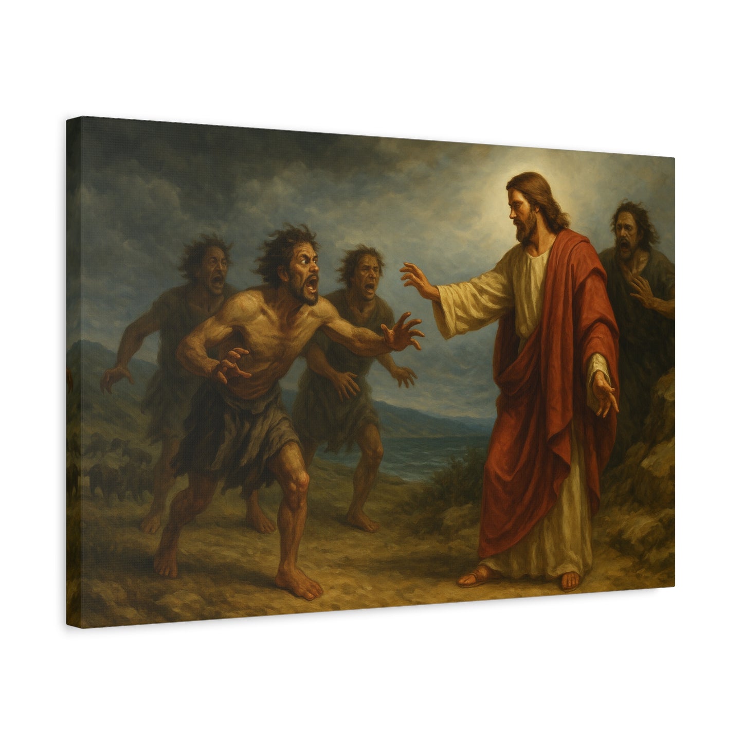 “Legion Cast Out – Jesus Heals the Possessed Man” - Canvas Art