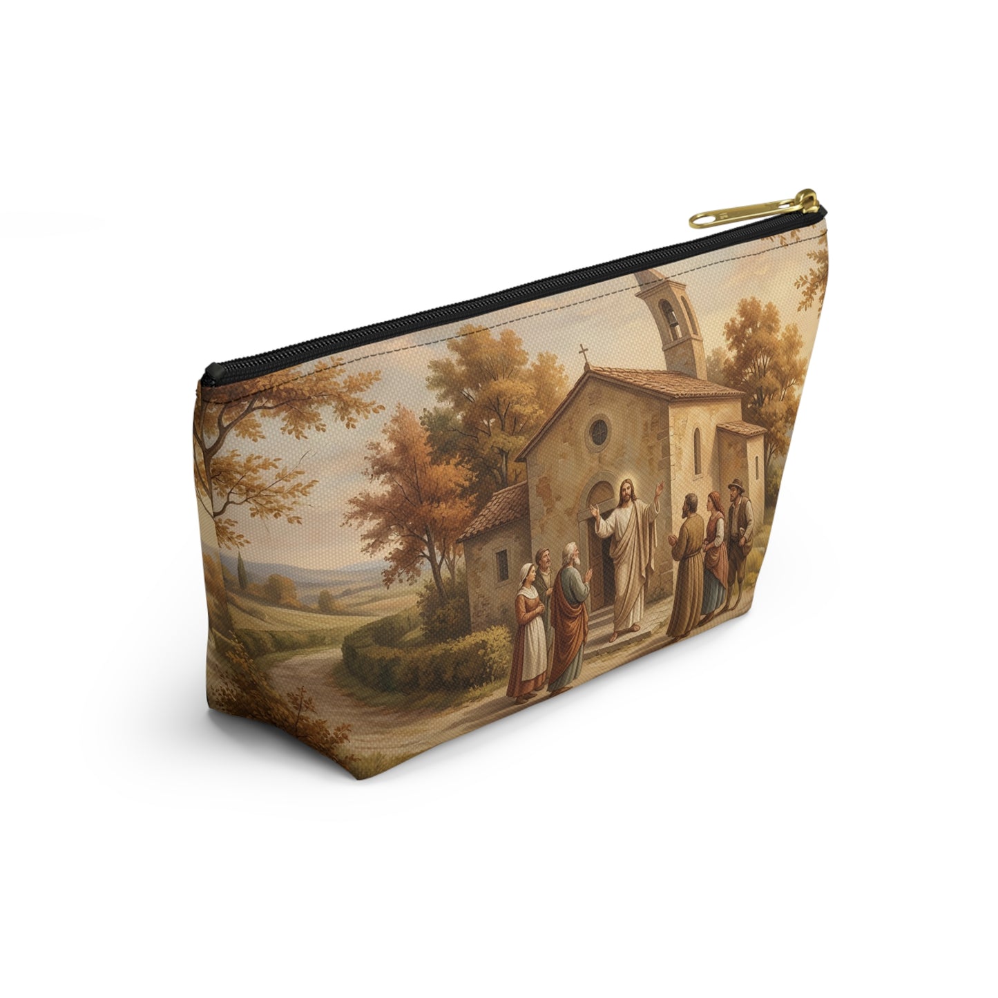 “Sanctuary in Serenity - Autumn's Golden Embrace” - Accessory Pouch