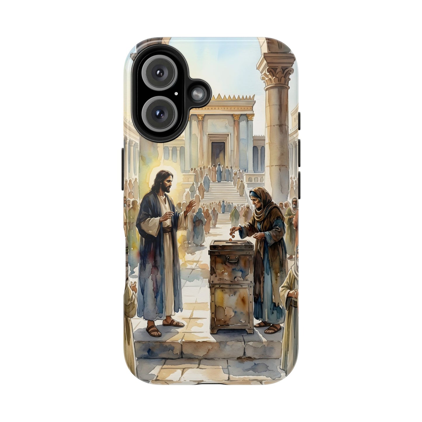 “Her Offering - The Widow's Mite at the Temple” - Phone Case