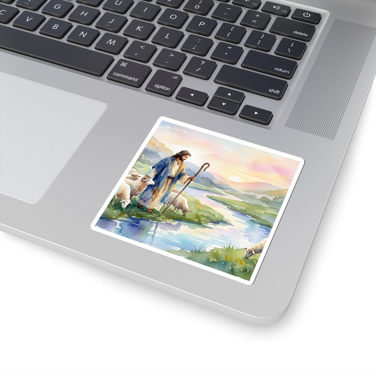 “Still Waters - Shepherd Leads His Flock” - Sticker