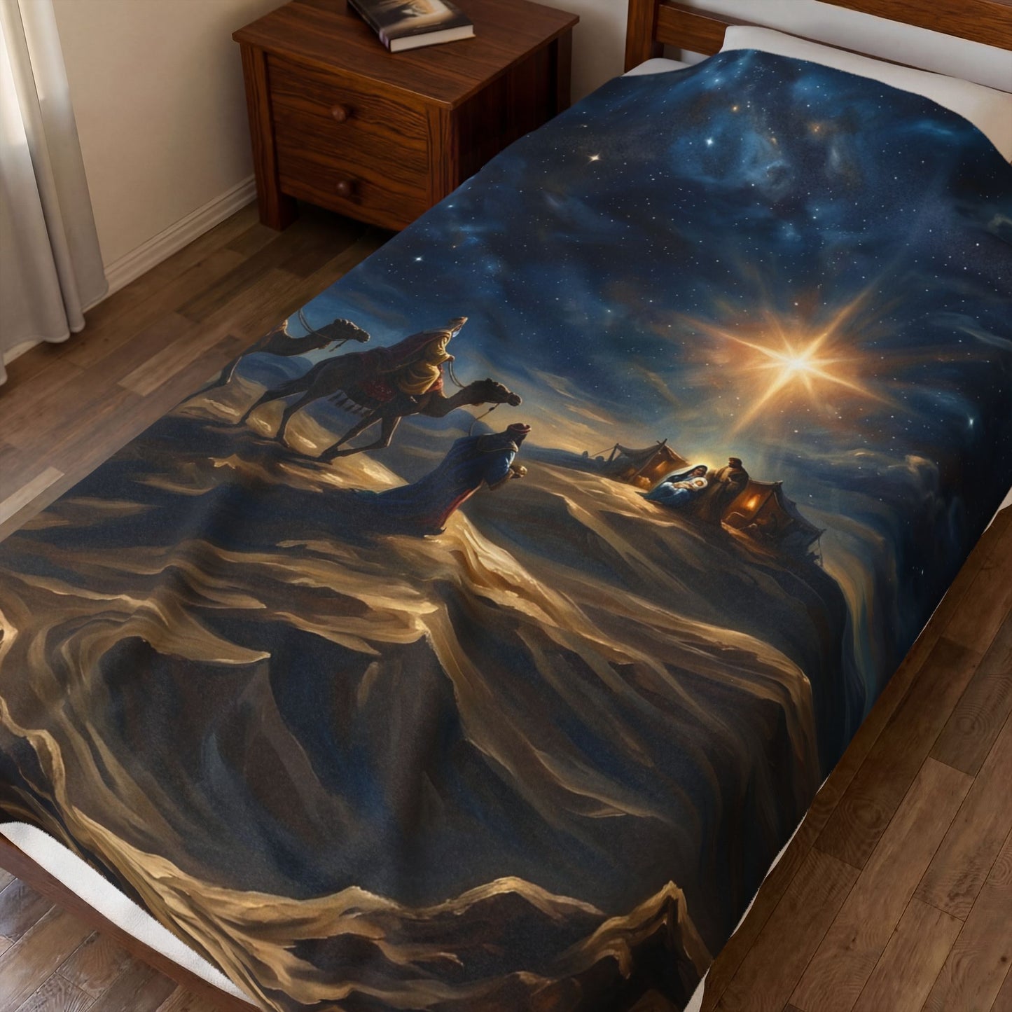 “Journey to the King - Wise Men Seek the Christ Child” - Plush Blanket