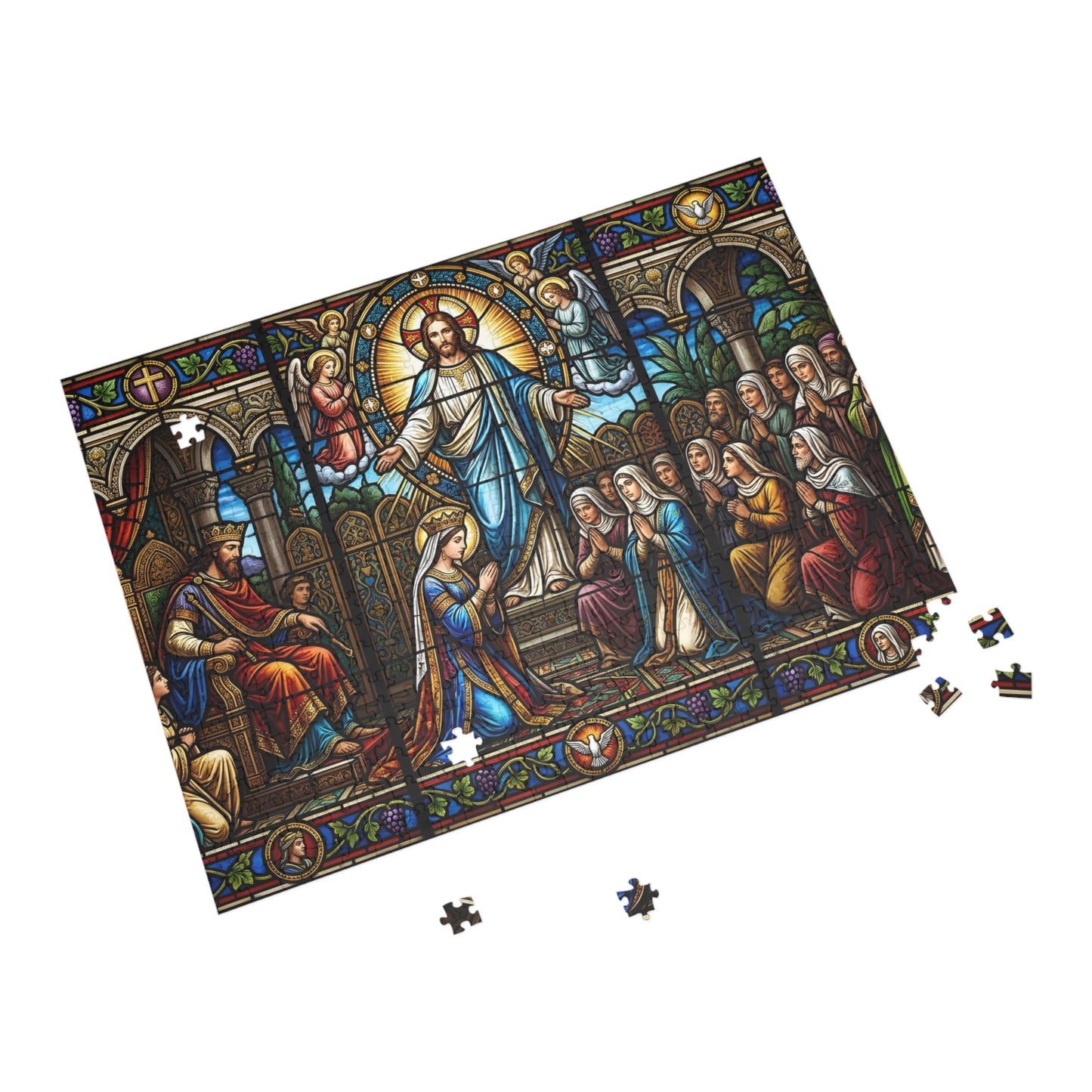 “For Such a Time As This - Esther Before King Ahasuerus” - Jigsaw Puzzle