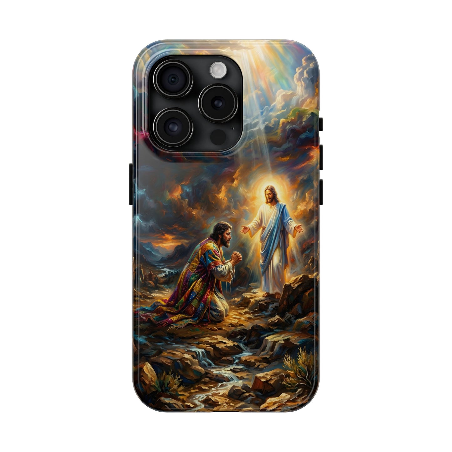 “Coat of Many Colors - Joseph's Enduring Faith” - Phone Case