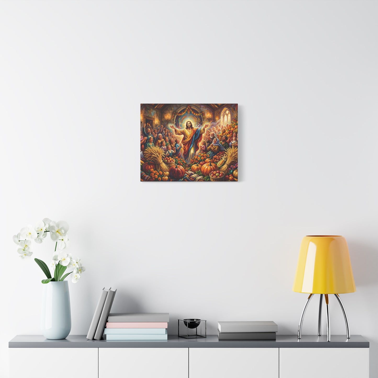 “Bountiful Blessings - A Harvest of Thanksgiving” - Canvas Art