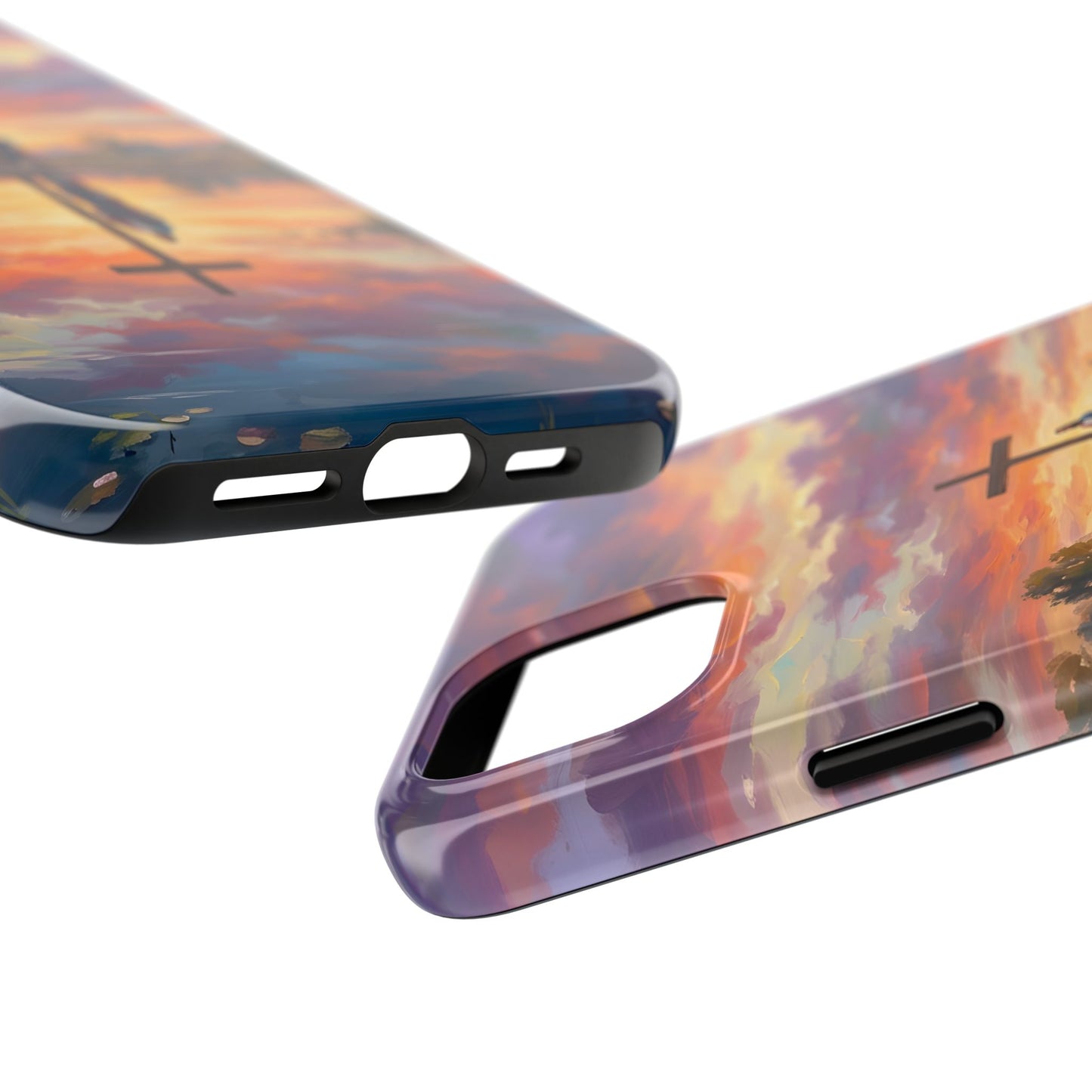 “Living Water - Cross Reflected at Dawn” - Phone Case