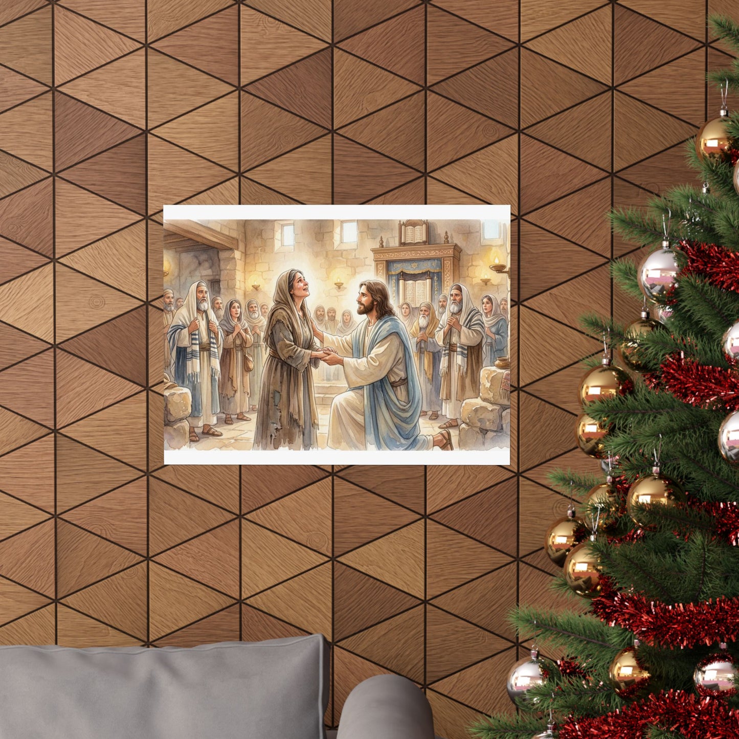 “Released - Jesus Heals the Bent Woman” - Poster