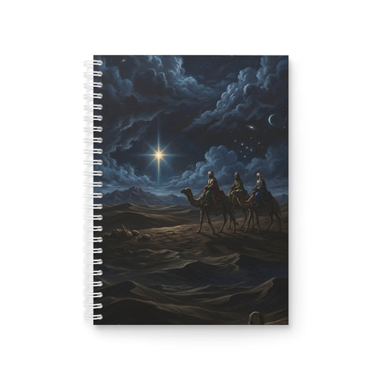 “Journey to Bethlehem - Wise Men Follow the Star” - Spiral Notebook