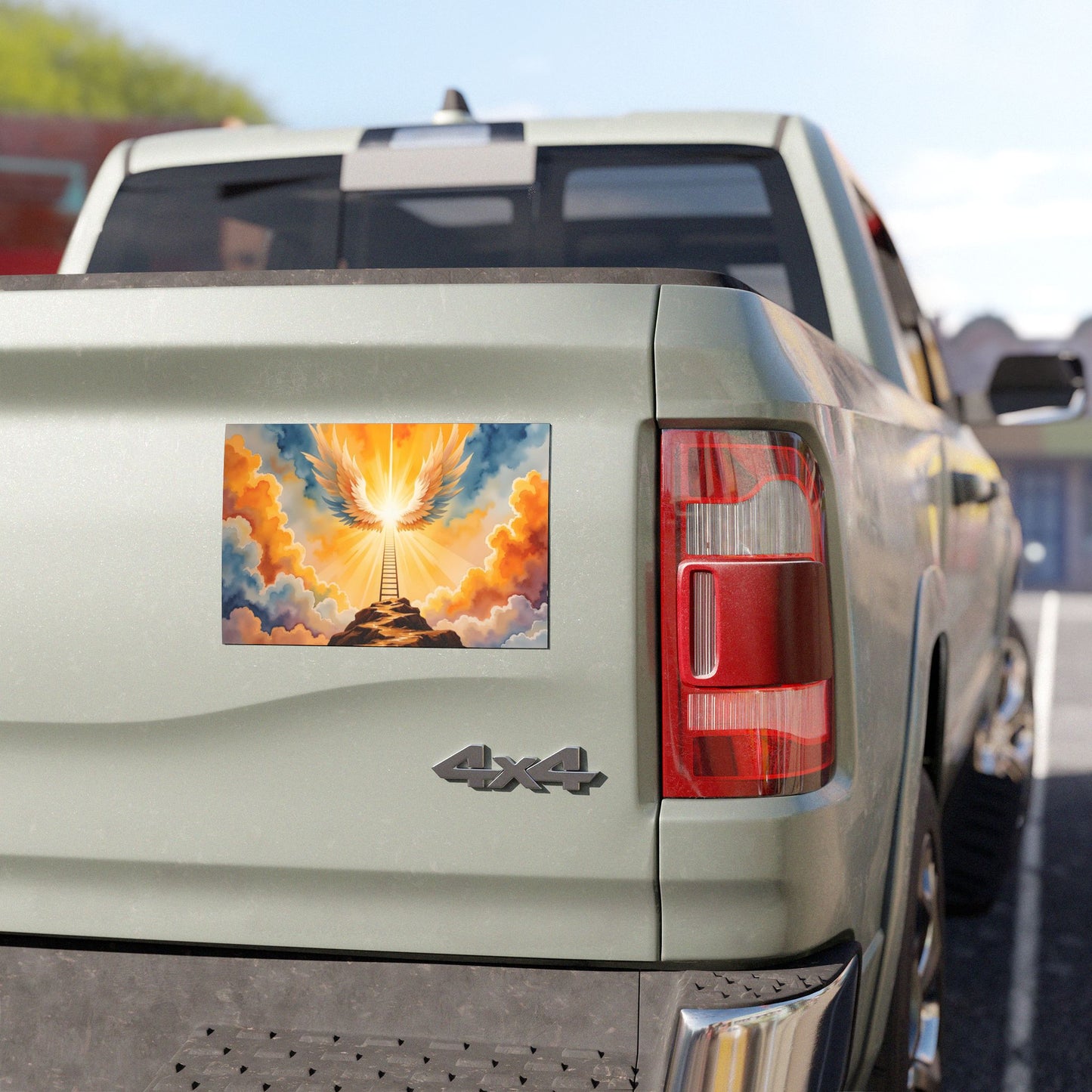 “Jacob's Gate - Angels Ascending and Descending” - Car Magnet