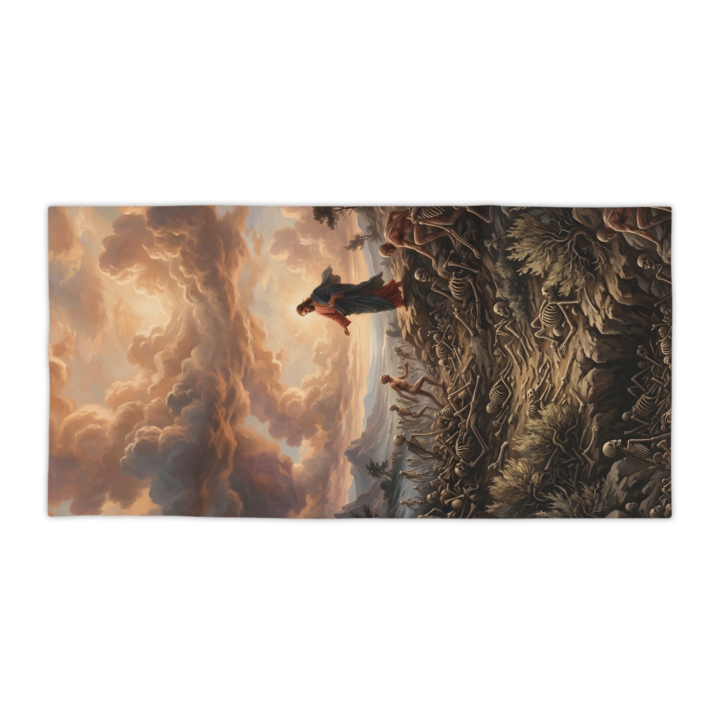 “Valley of Dry Bones - Ezekiel 37 Resurrection” - Beach Towel
