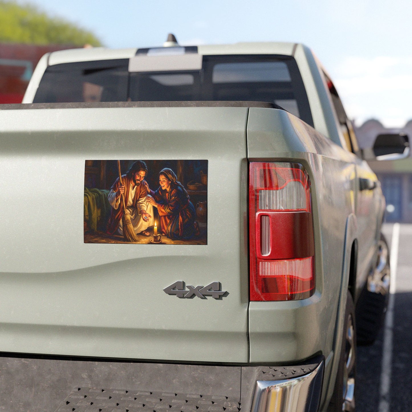 “Lost and Found - The Sweeping Woman of Luke 15” - Car Magnet
