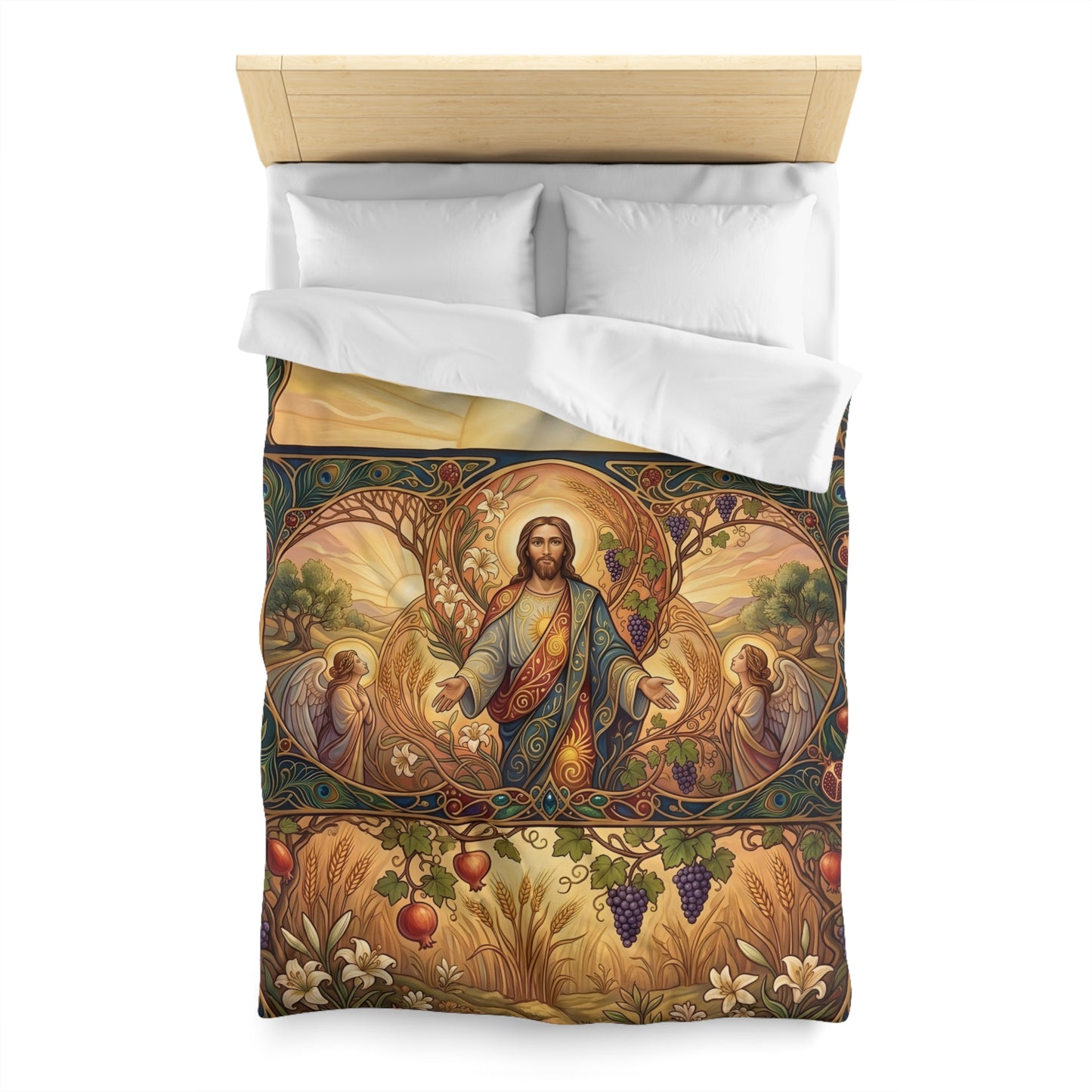 “New Mercies Every Morning - Golden Dawn of Hope” - Duvet Cover