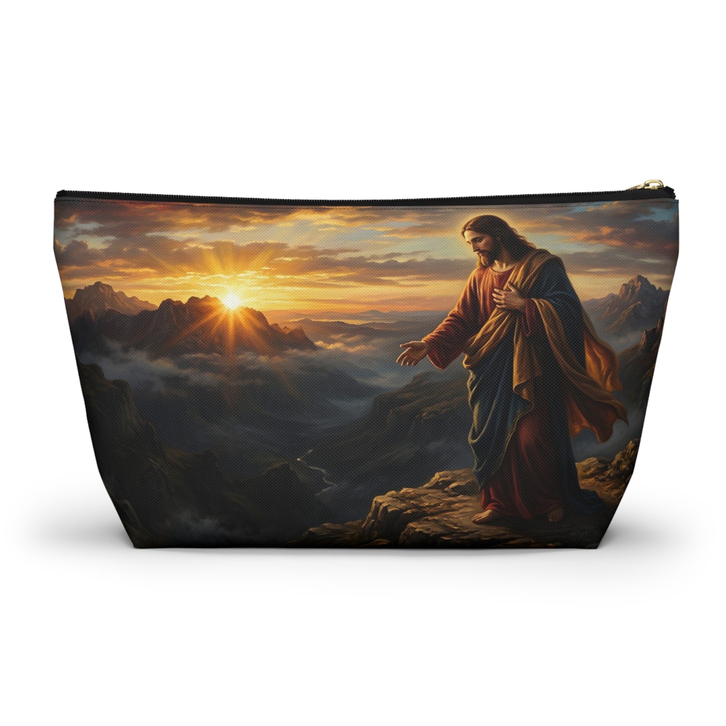 “Joy Comes in the Morning - Sunrise Over Dark Valley” - Accessory Pouch