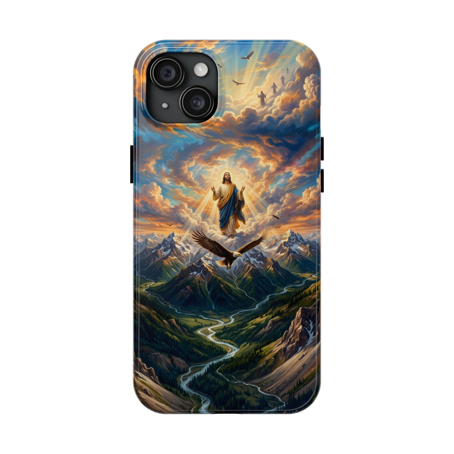 “Soaring Like Eagles - Hope in the Lord Over Mountains” - Phone Case