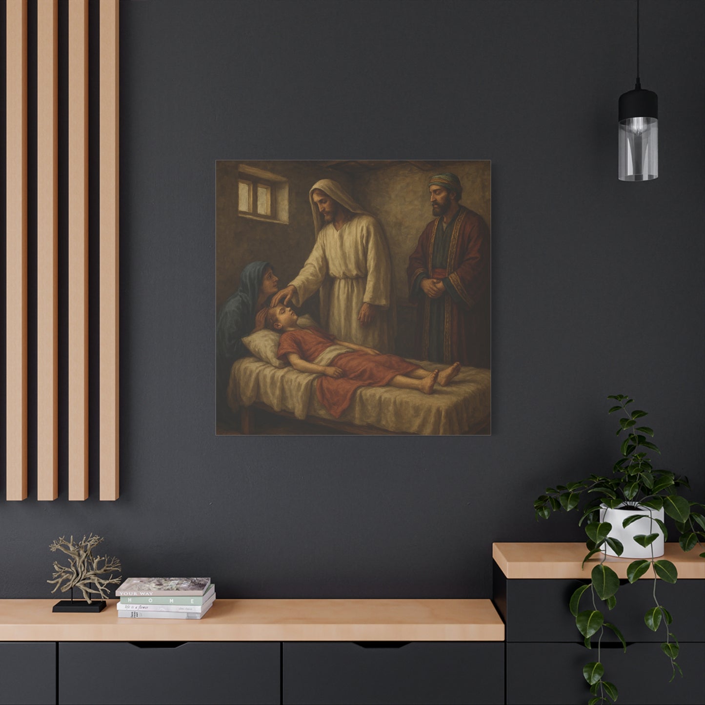 “The Healing Word – Jesus Restores the Nobleman’s Son” - Canvas Art