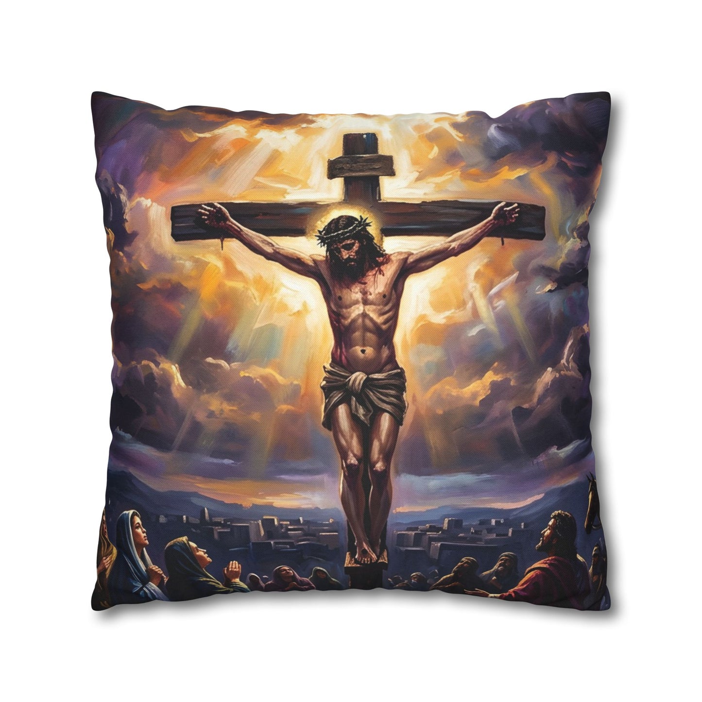 “It Is Finished - The Crucifixion at Calvary” - Pillowcase