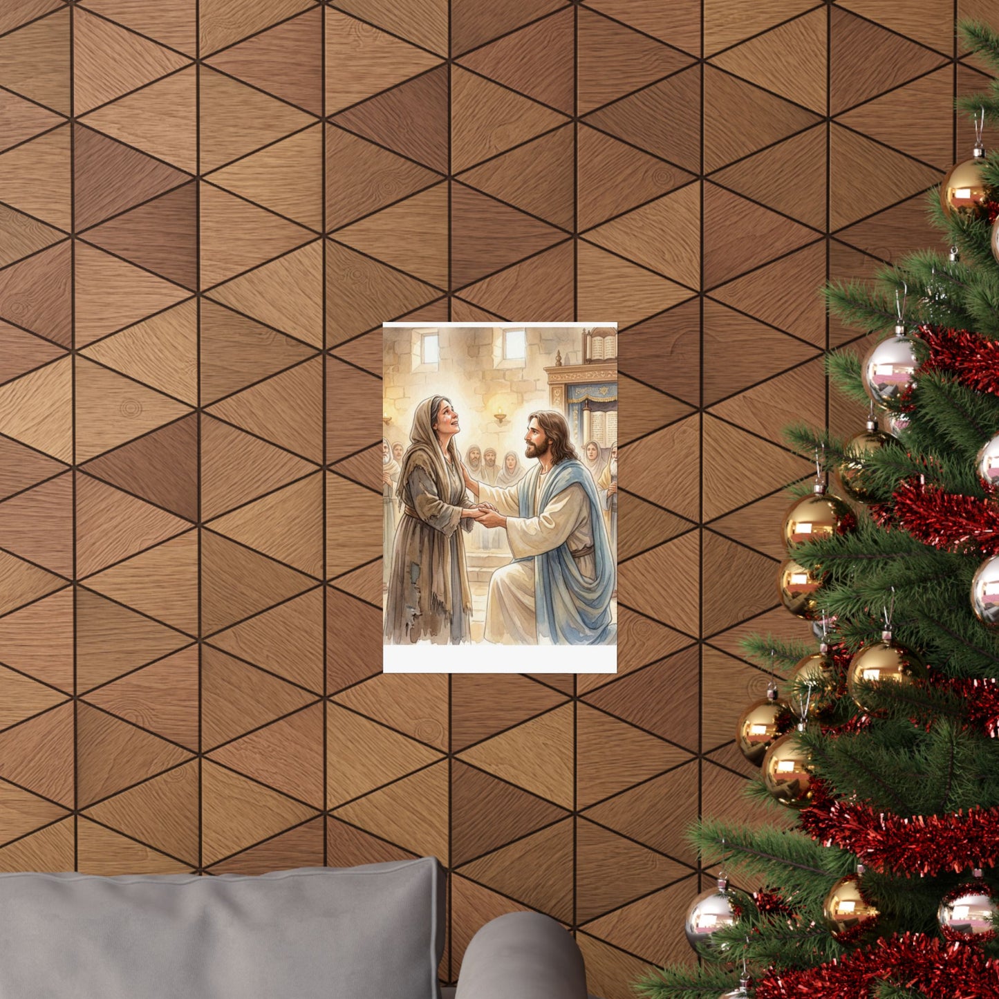 “Released - Jesus Heals the Bent Woman” - Poster