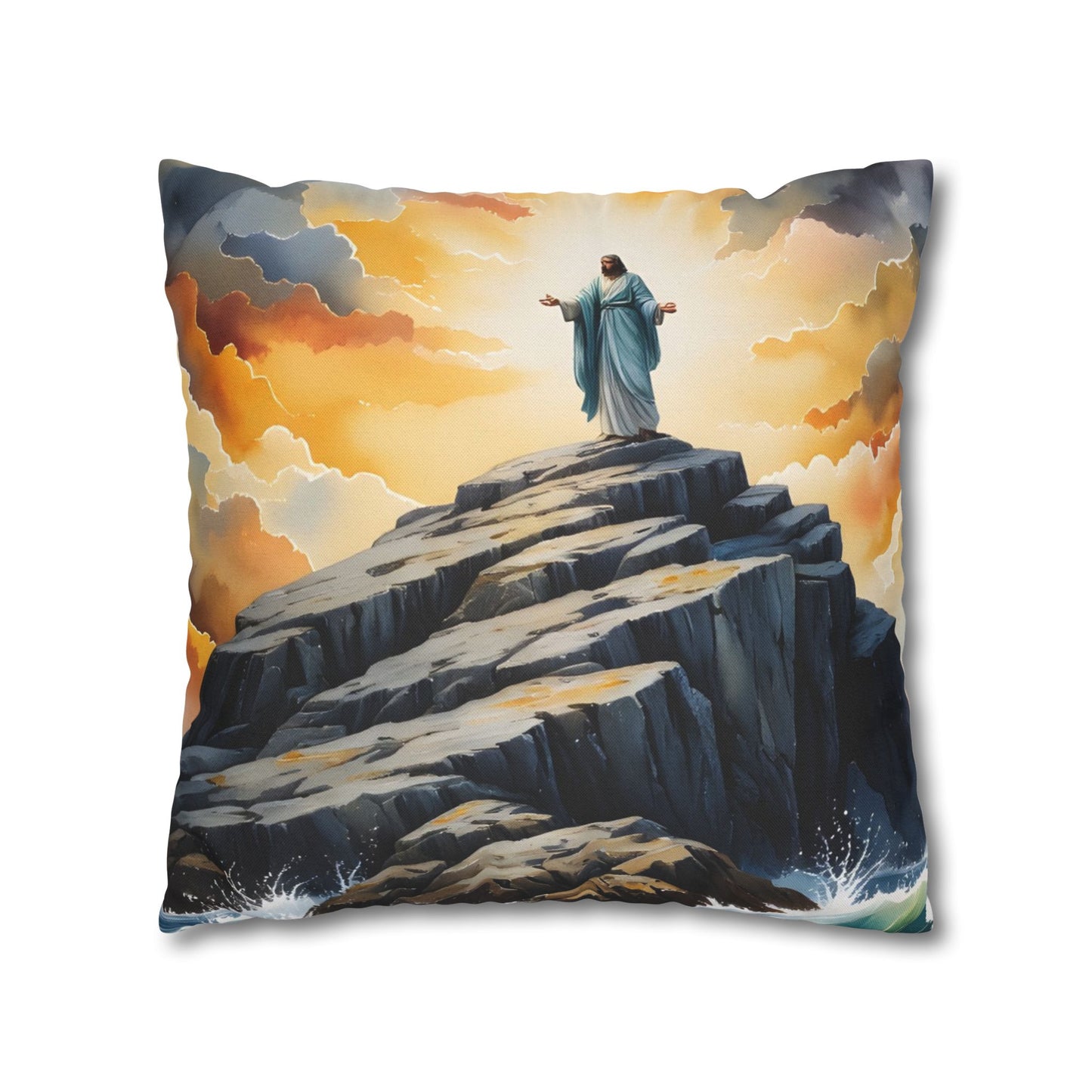 “My Refuge and Strength - Rock in the Storm” - Pillowcase