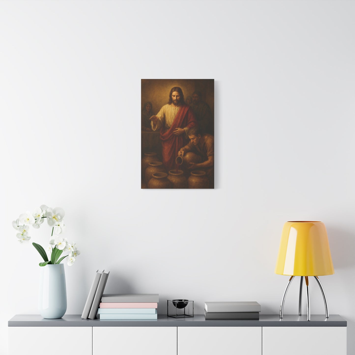 “Water into Wine – The First Miracle at Cana” - Canvas Art