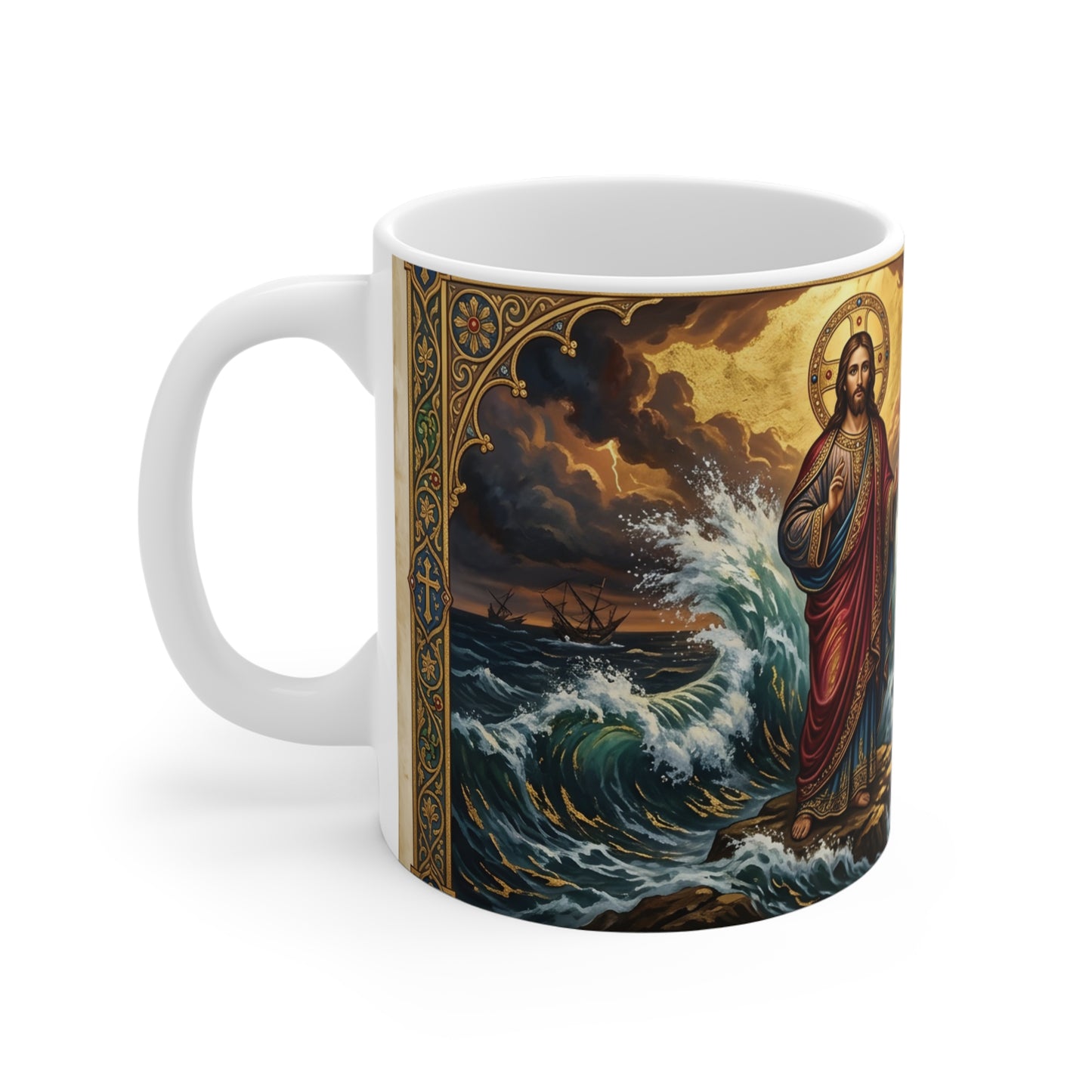 “Steadfast Hope - Lighthouse in the Storm” - Coffee Mug