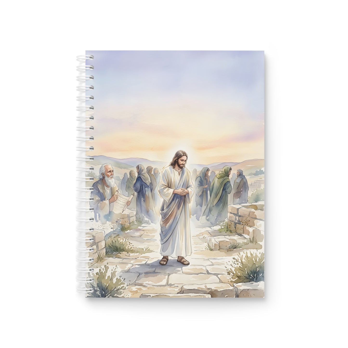 Isaiah prophesying the suffering servant - Spiral Notebook