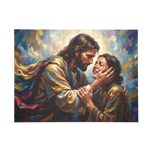 “No More Tears - God's Eternal Comfort” - Jigsaw Puzzle