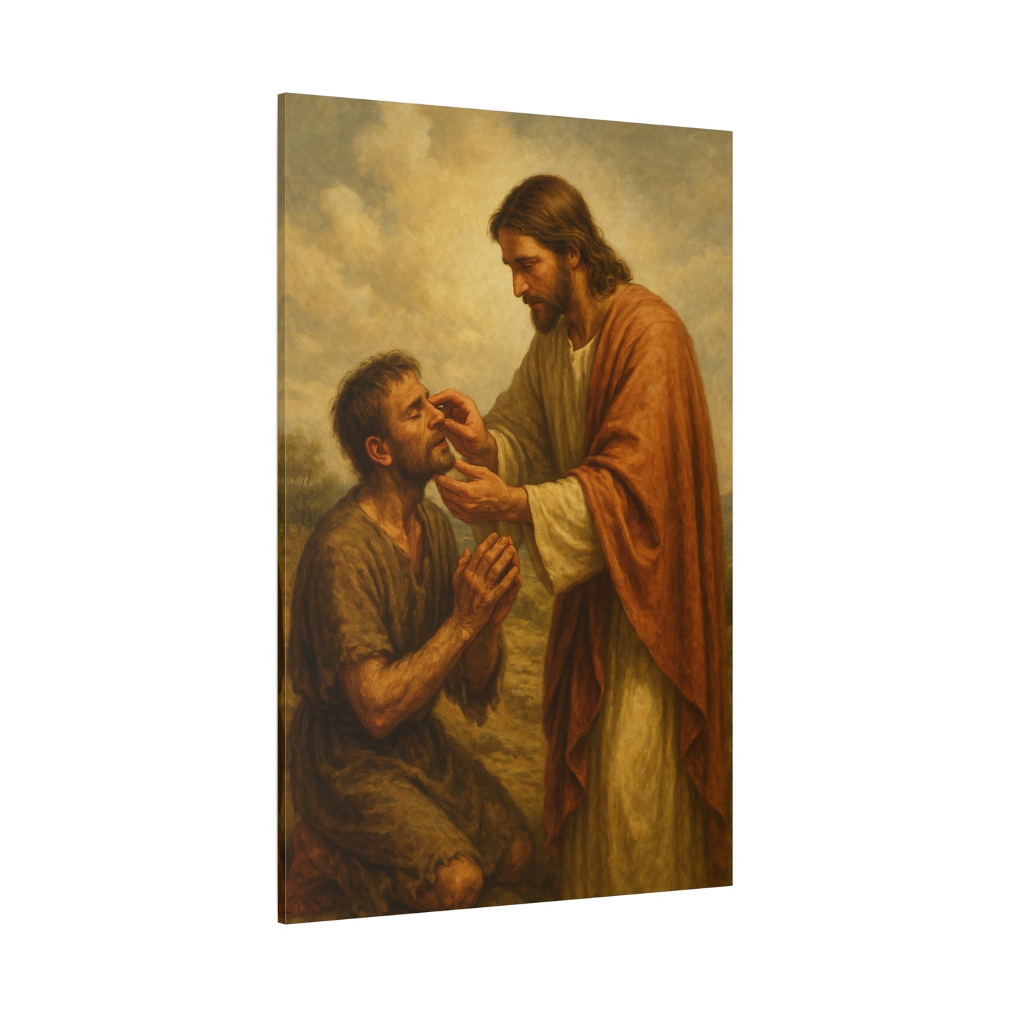 “Ephphatha – Jesus Heals a Deaf and Mute Man” - Canvas Art