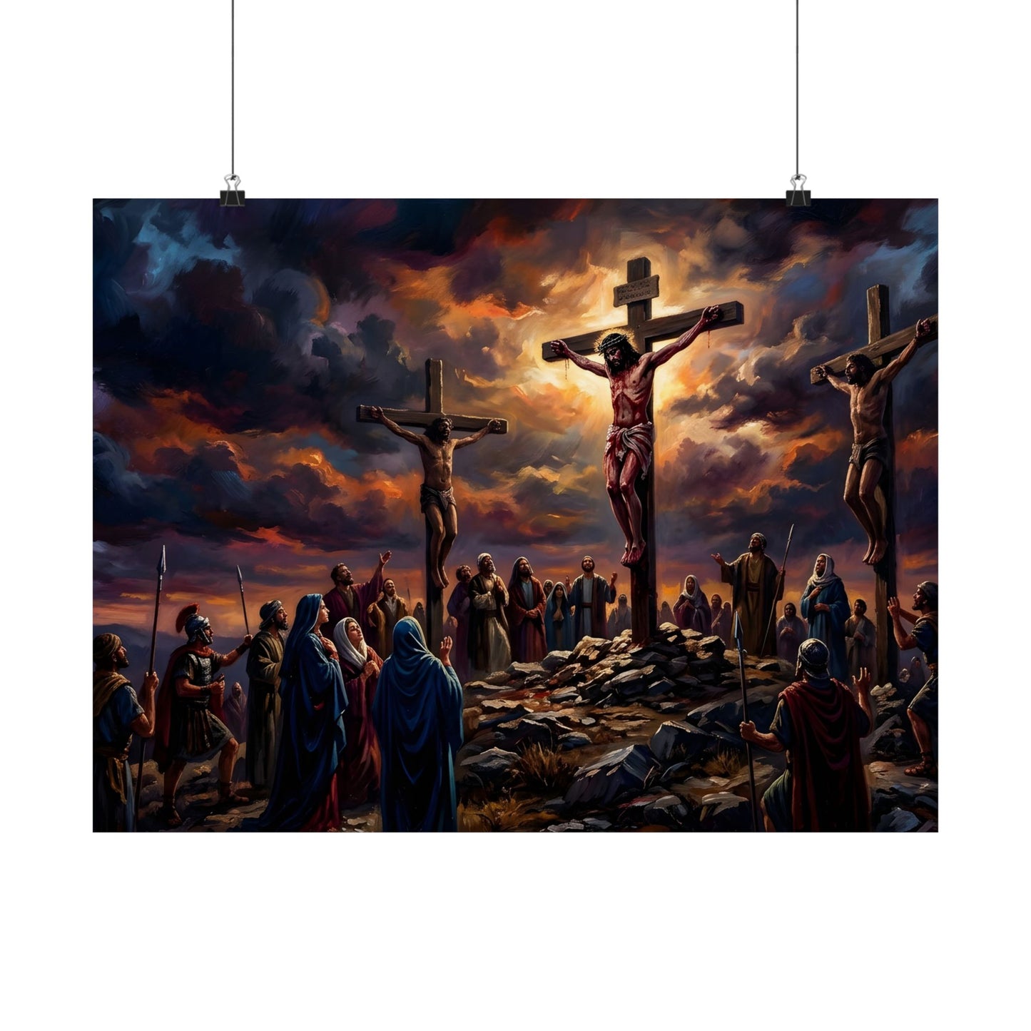 “It Is Finished - The Crucifixion at Calvary” - Poster