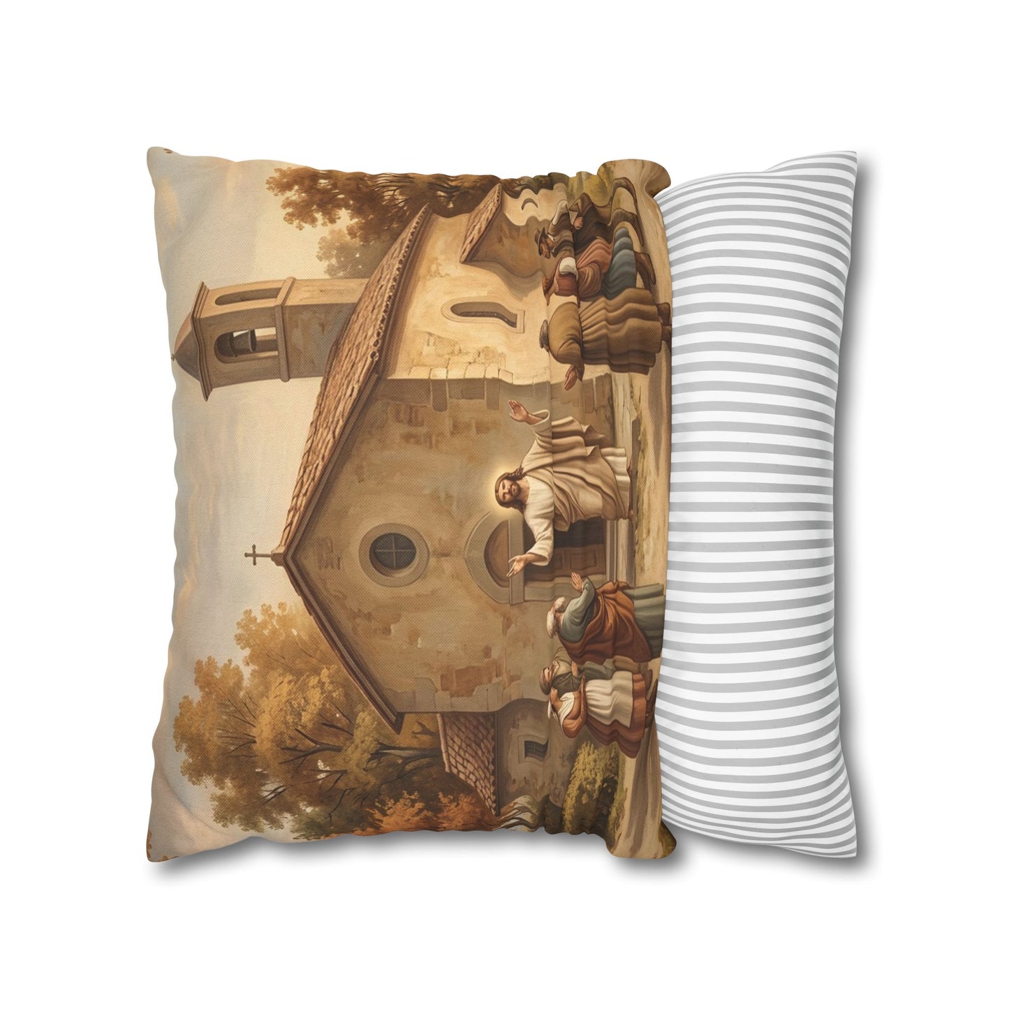 “Sanctuary in Serenity - Autumn's Golden Embrace” - Pillowcase