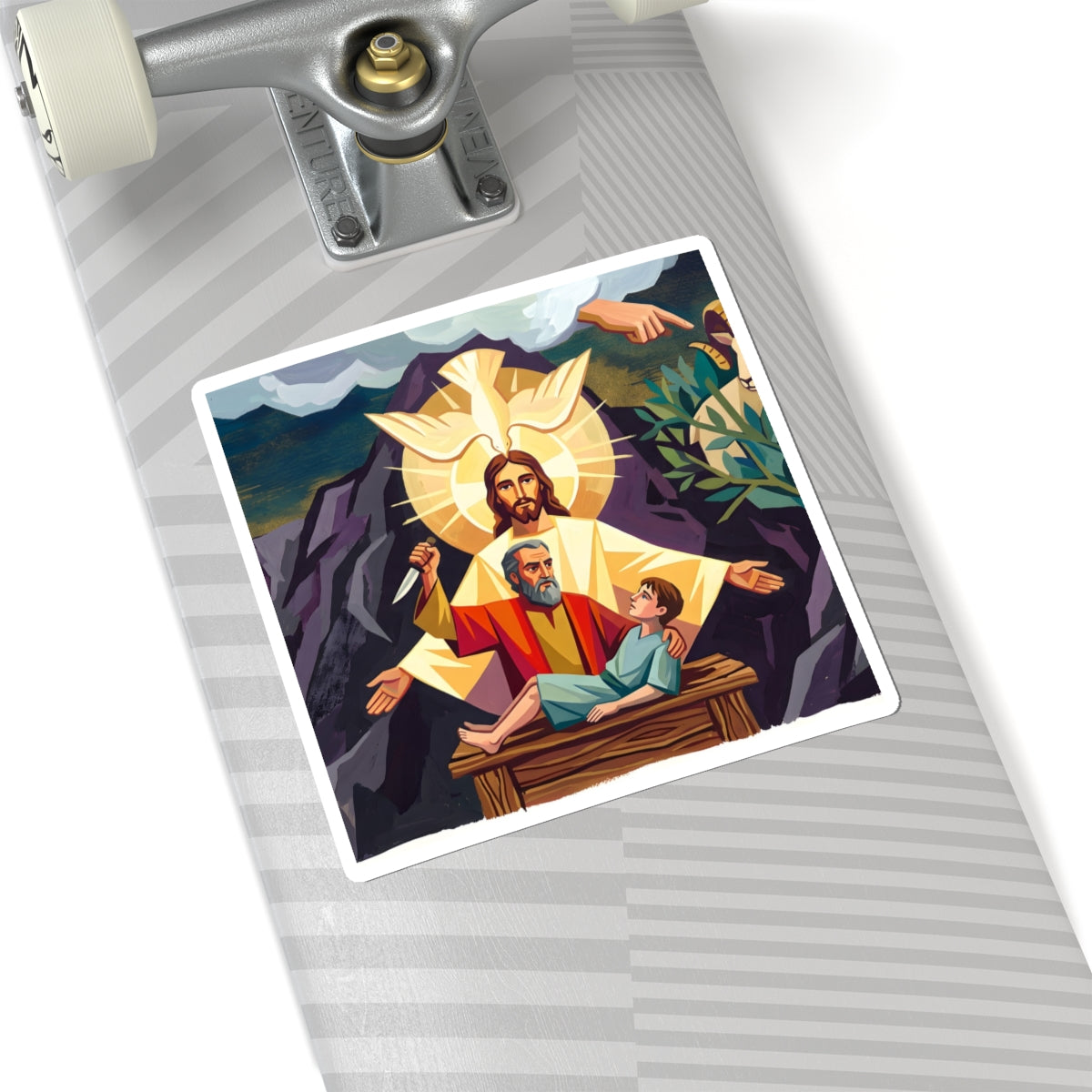 “The Lord Will Provide - Abraham and Isaac on Mount Moriah” - Sticker