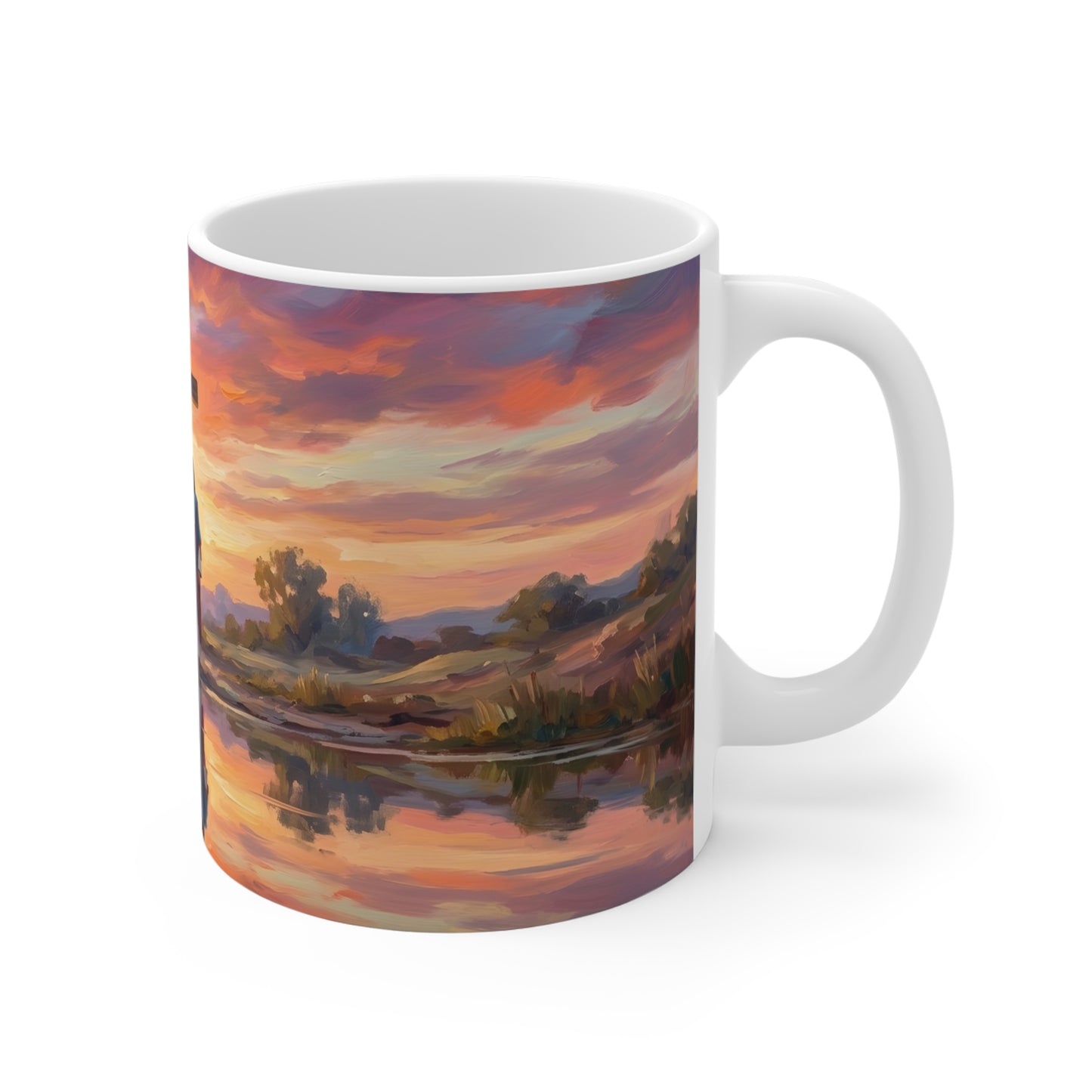 “Living Water - Cross Reflected at Dawn” - Coffee Mug