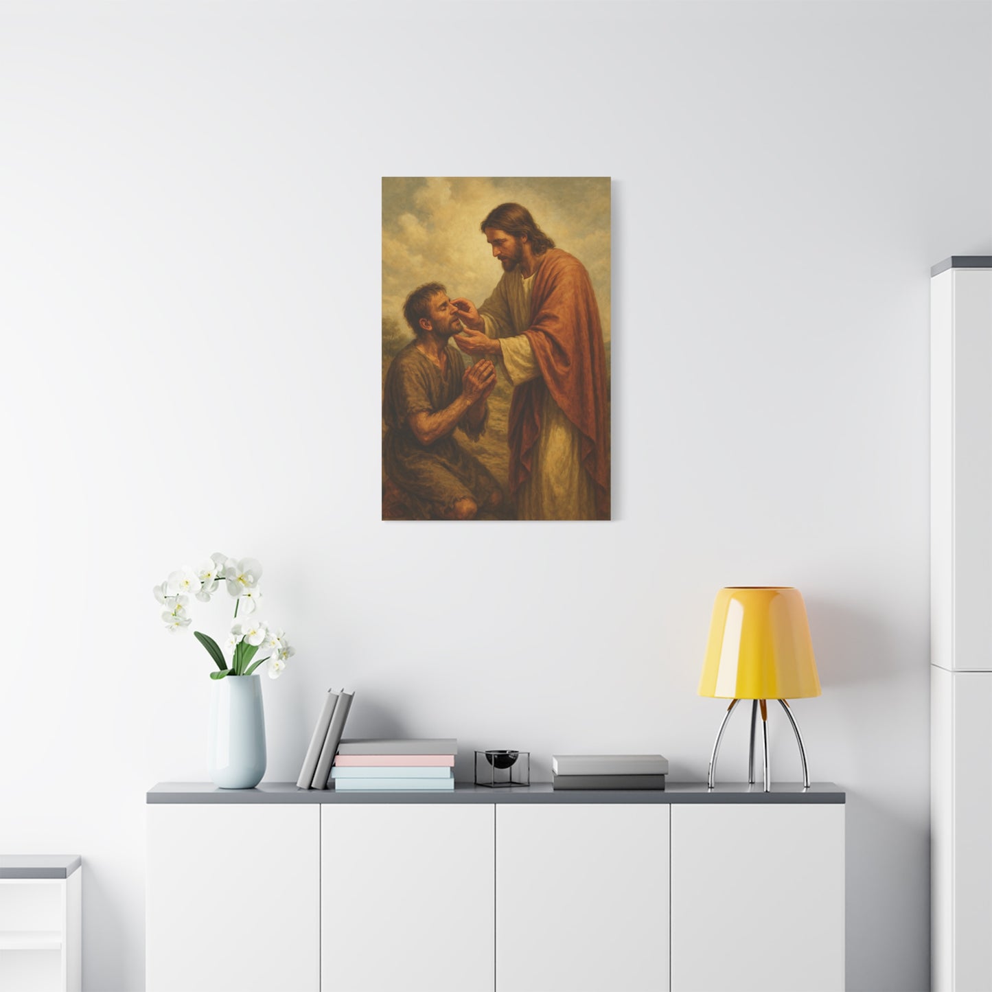 “Ephphatha – Jesus Heals a Deaf and Mute Man” - Canvas Art