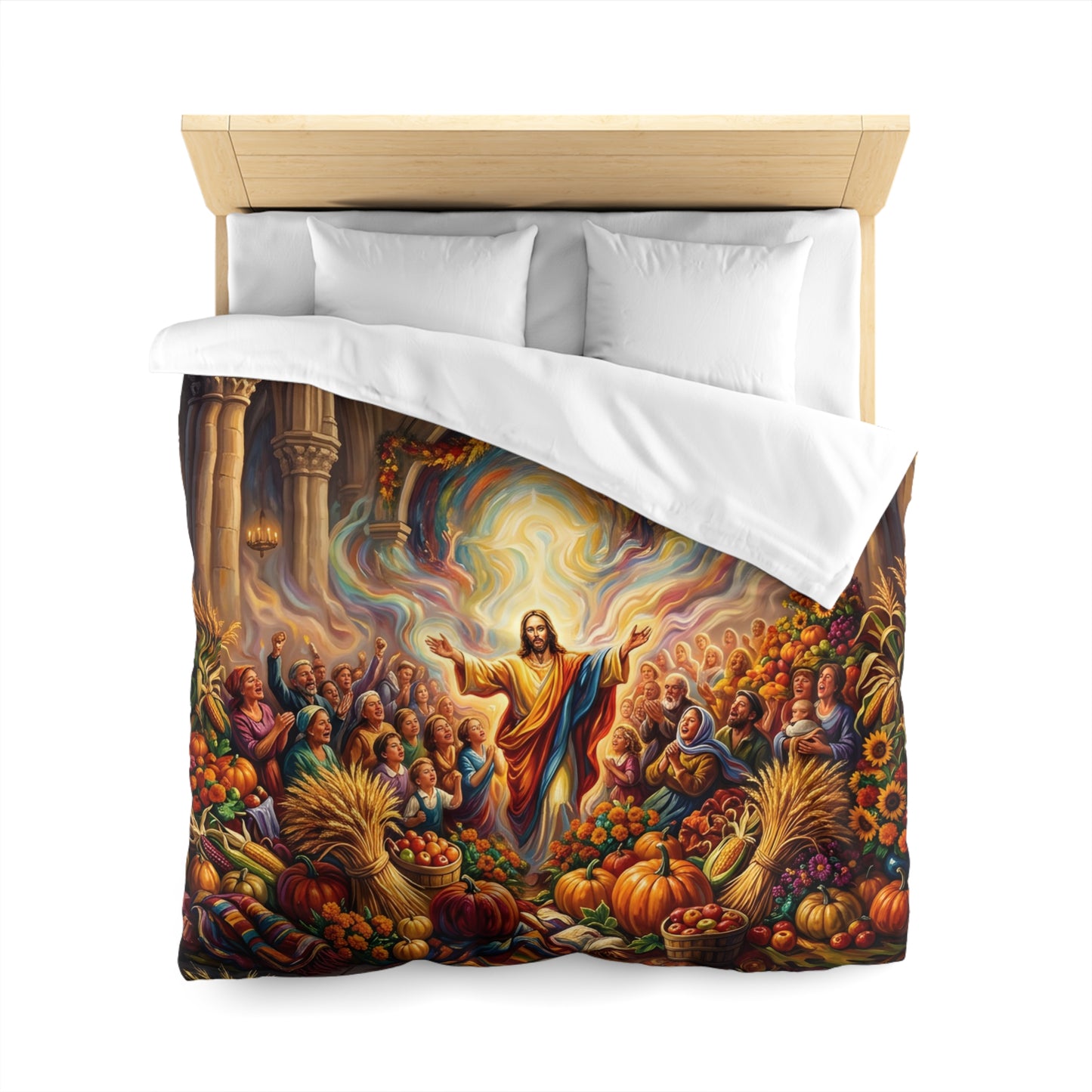 “Bountiful Blessings - A Harvest of Thanksgiving” - Duvet Cover