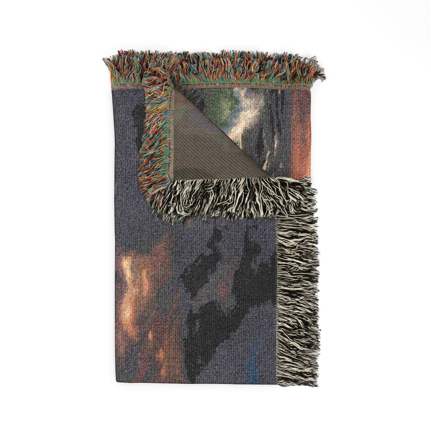 “Steadfast Hope - Lighthouse in the Storm” - Woven Blanket