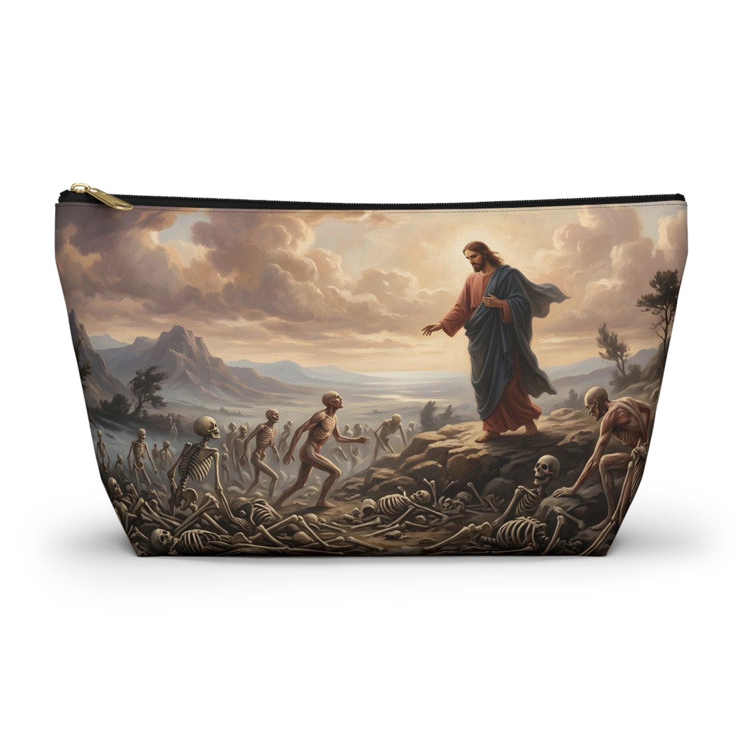“Valley of Dry Bones - Ezekiel 37 Resurrection” - Accessory Pouch