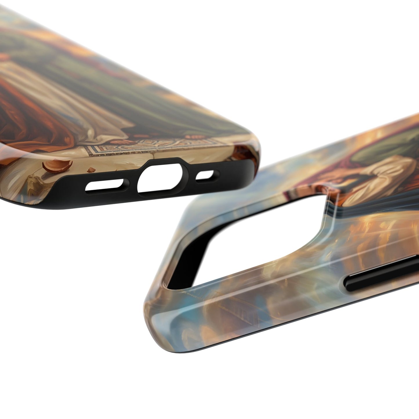 “Blessed Among Women - Mary and Elizabeth Embrace” - Phone Case