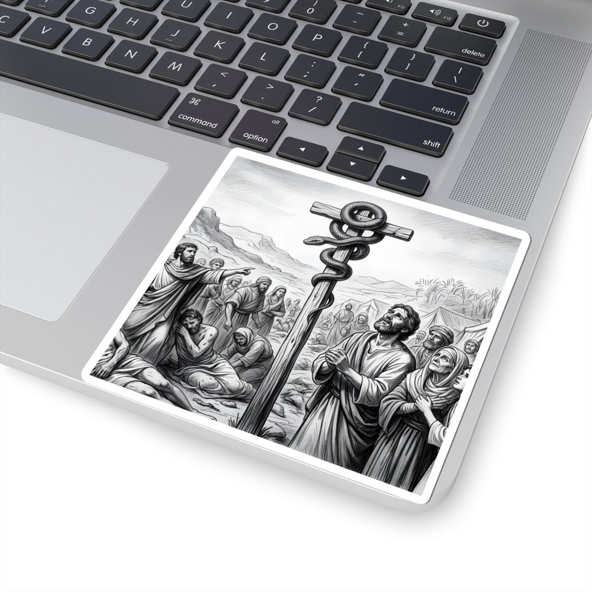 “Look and Live - The Bronze Serpent Heals” - Sticker