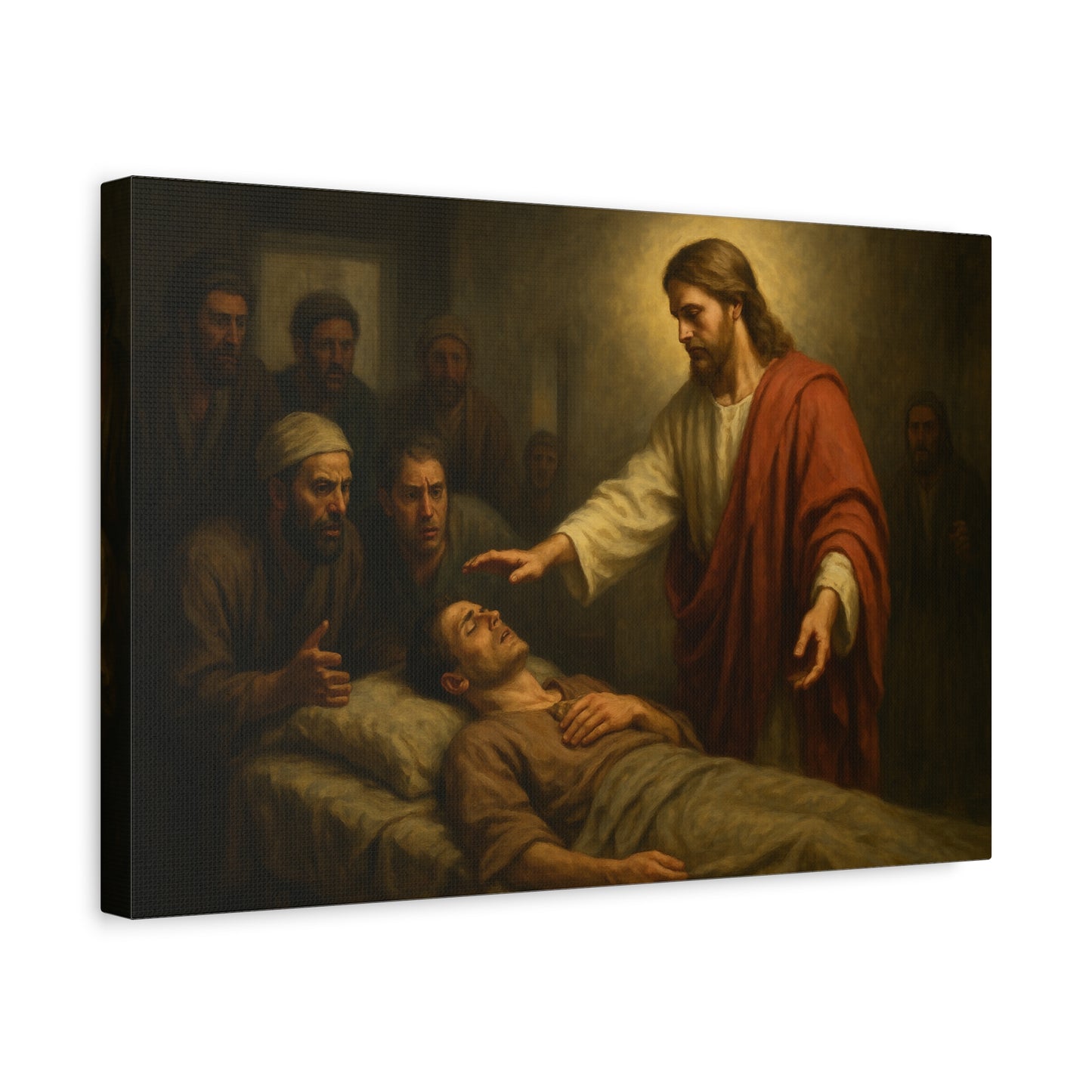 “Rise and Walk – Jesus Heals the Paralyzed Man” - Canvas Art
