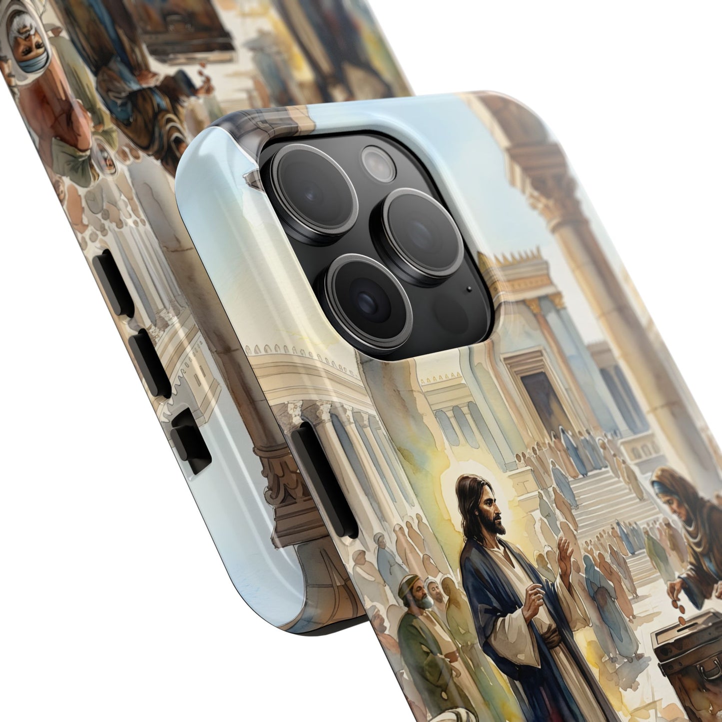 “Her Offering - The Widow's Mite at the Temple” - Phone Case