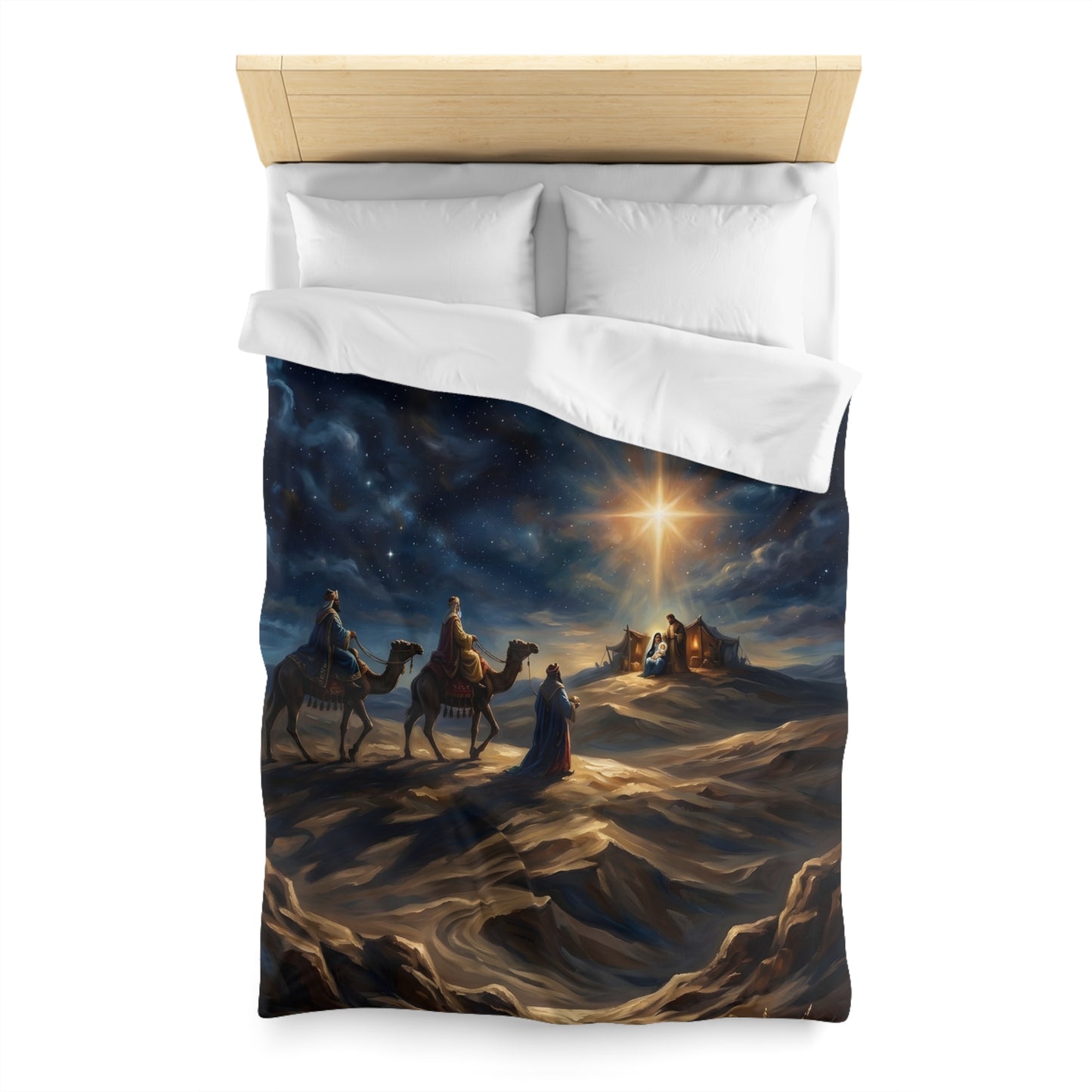 “Journey to the King - Wise Men Seek the Christ Child” - Duvet Cover